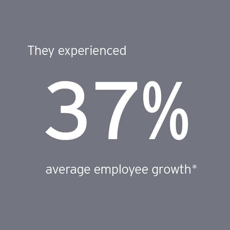 They experienced 37% average employee growth