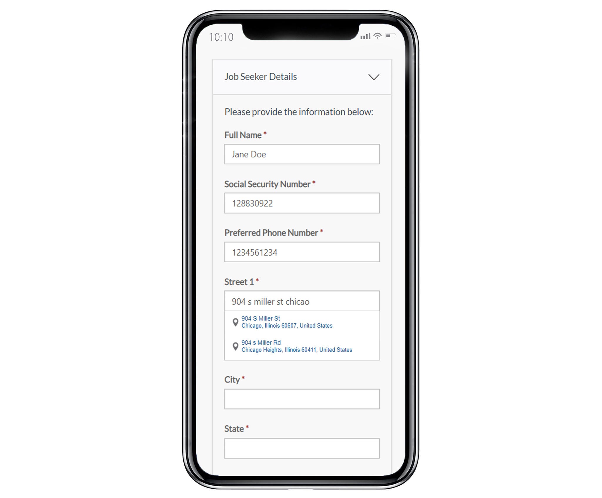 Integrations feature for grants management phone app screen
