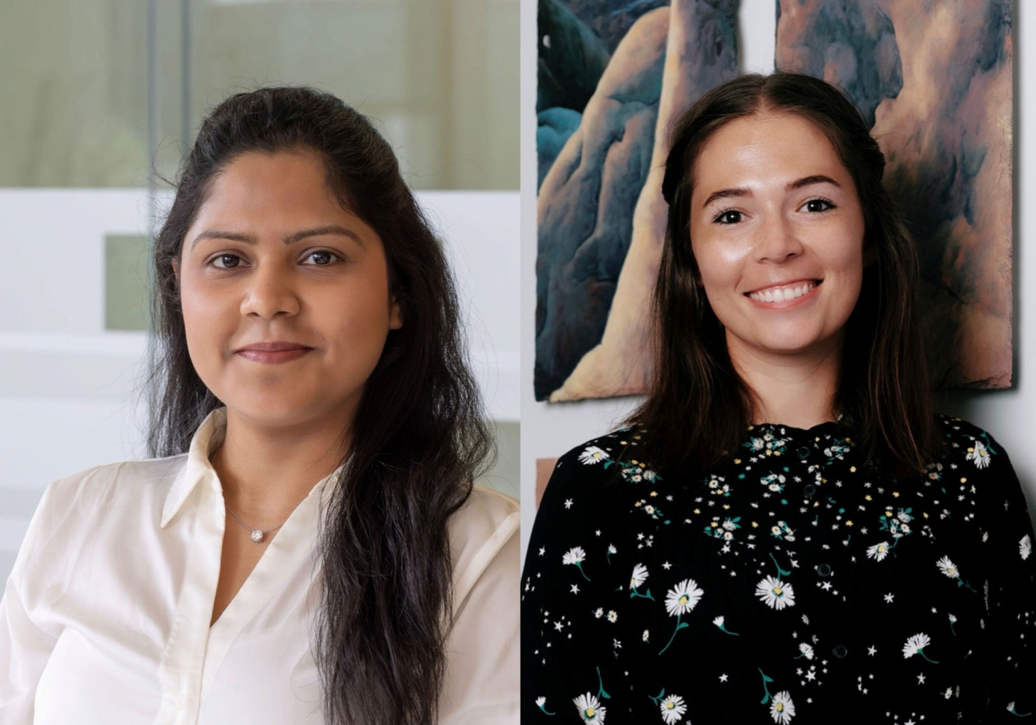 Photograph of Kayla Van Niekerk and Kanchan Khantwal