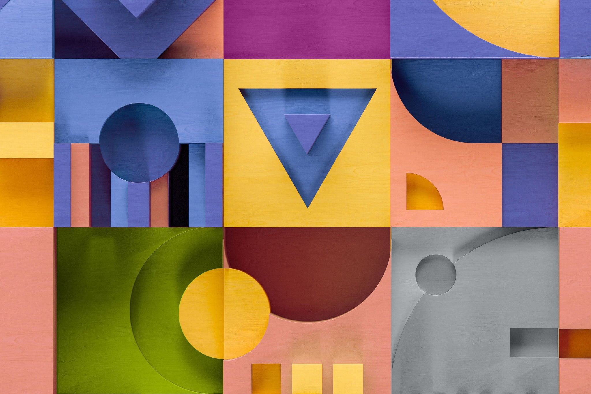 Geometrischer abstrakter 3D-Hintergrund