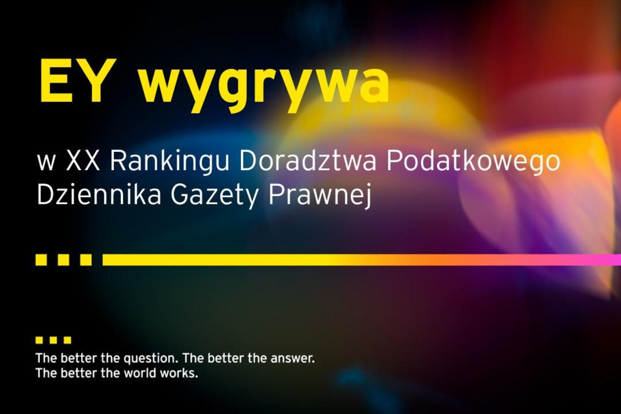 EY Polska zwycięzcą w XX Rankingu Firm i Doradców Podatkowych Dziennika Gazety Prawnej