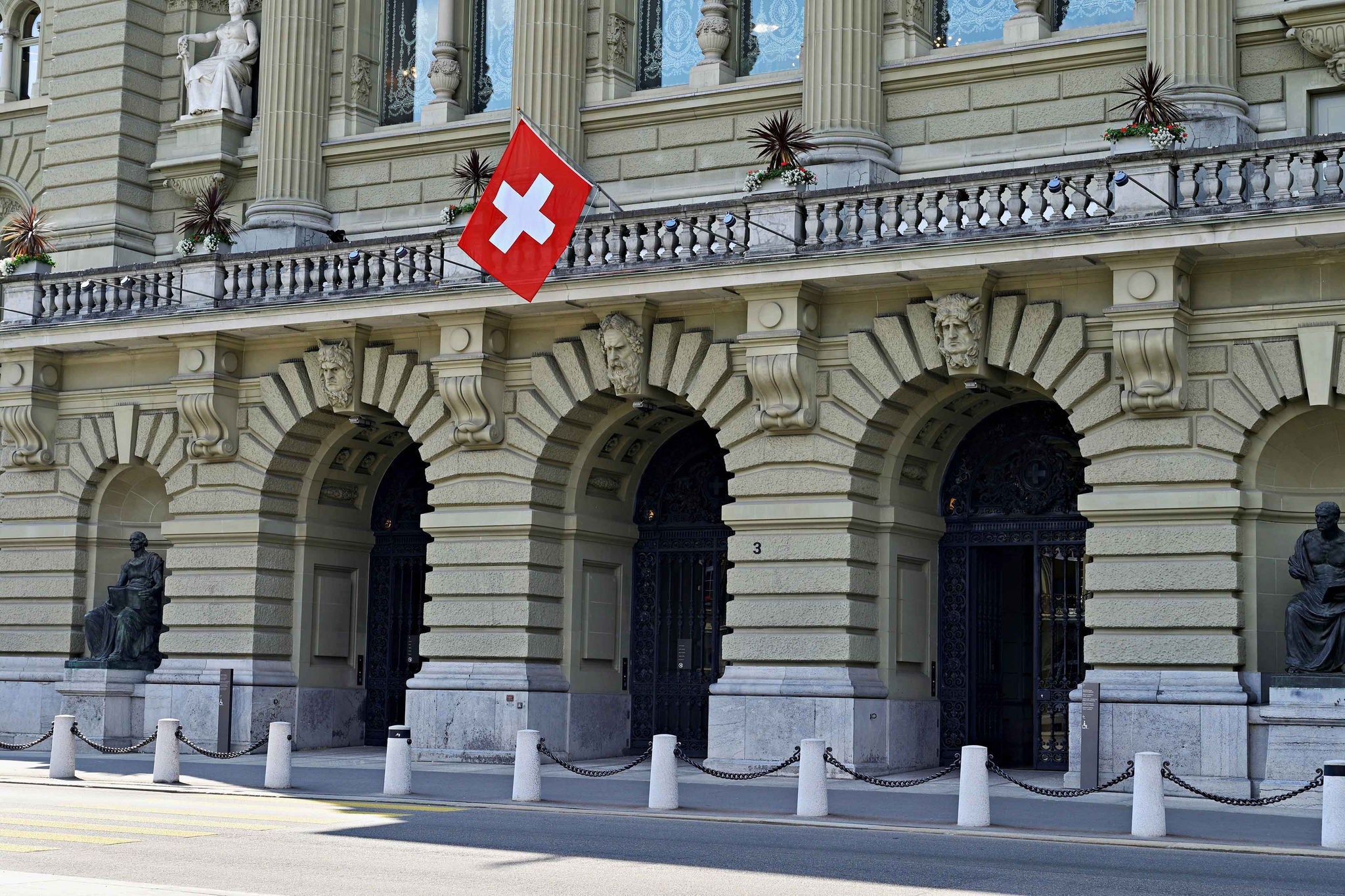 Entrance portal to the parliament building