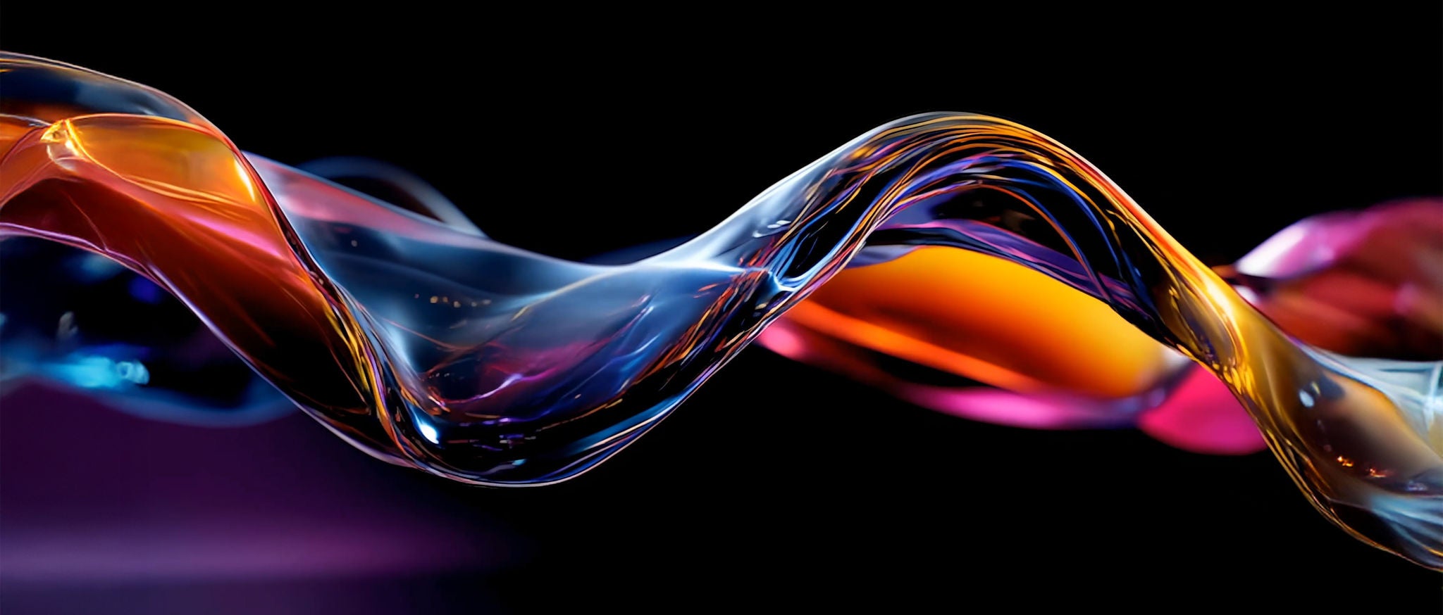 Bølge af farvet glas