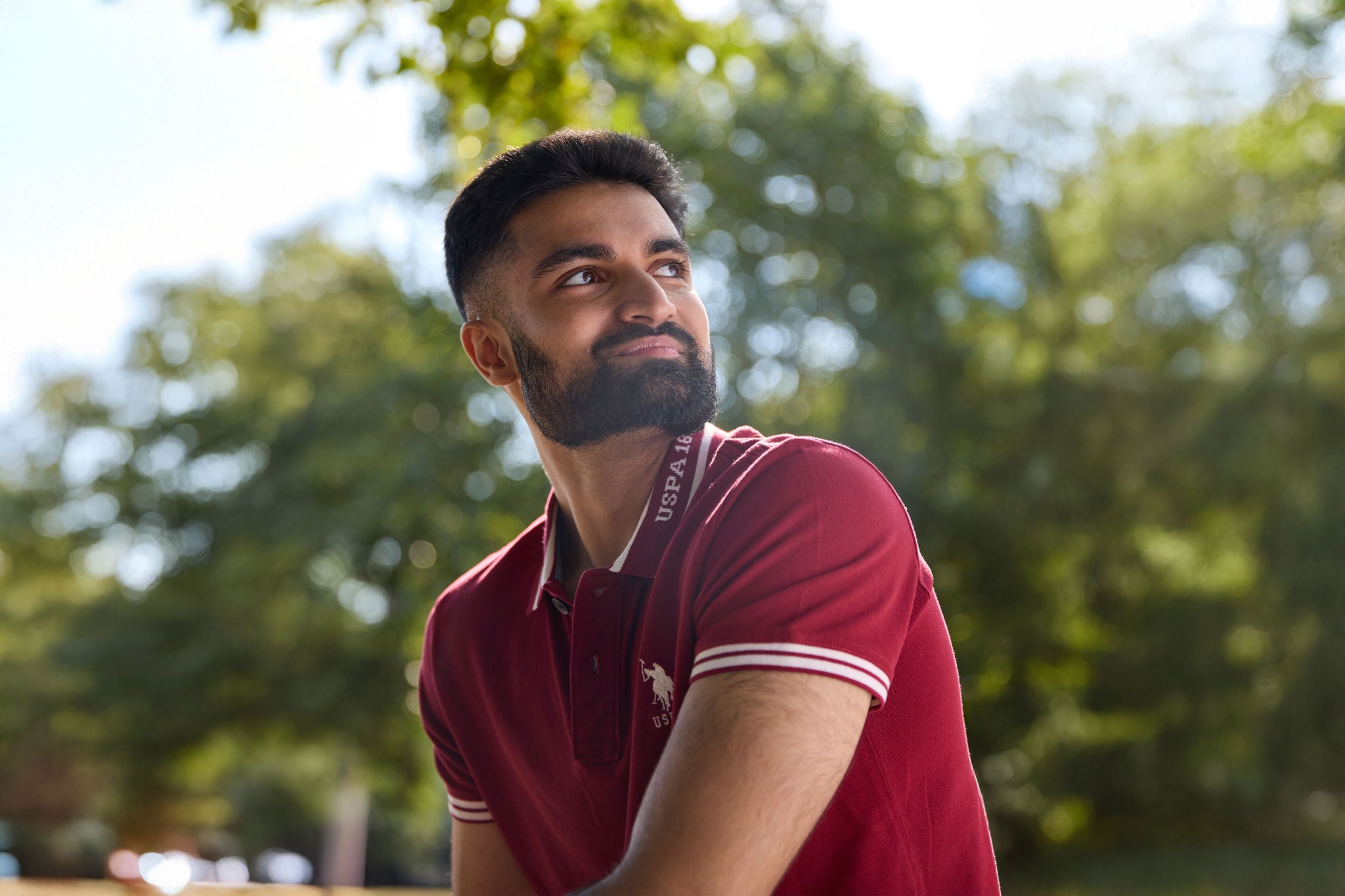 Person sitting in the park
