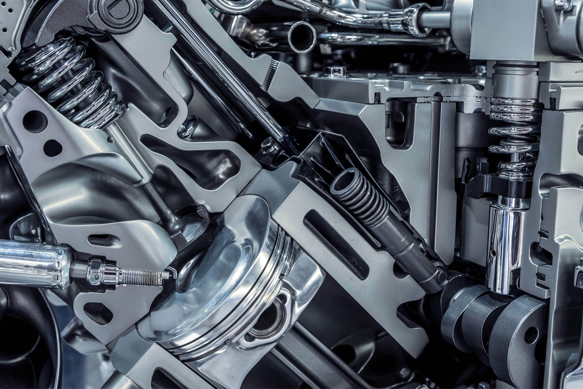 Querschnitt eines Automotors