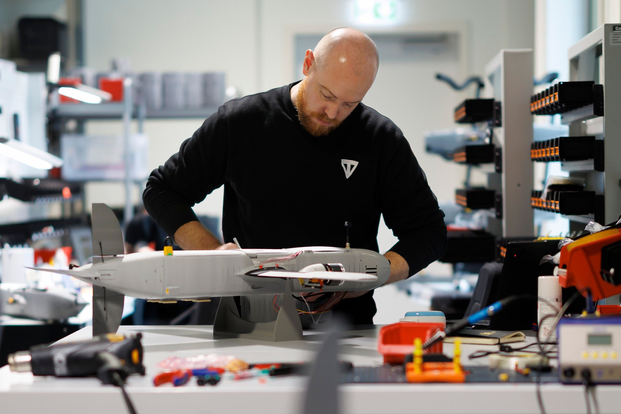 Herstellung von Drohnen in einem Start-up