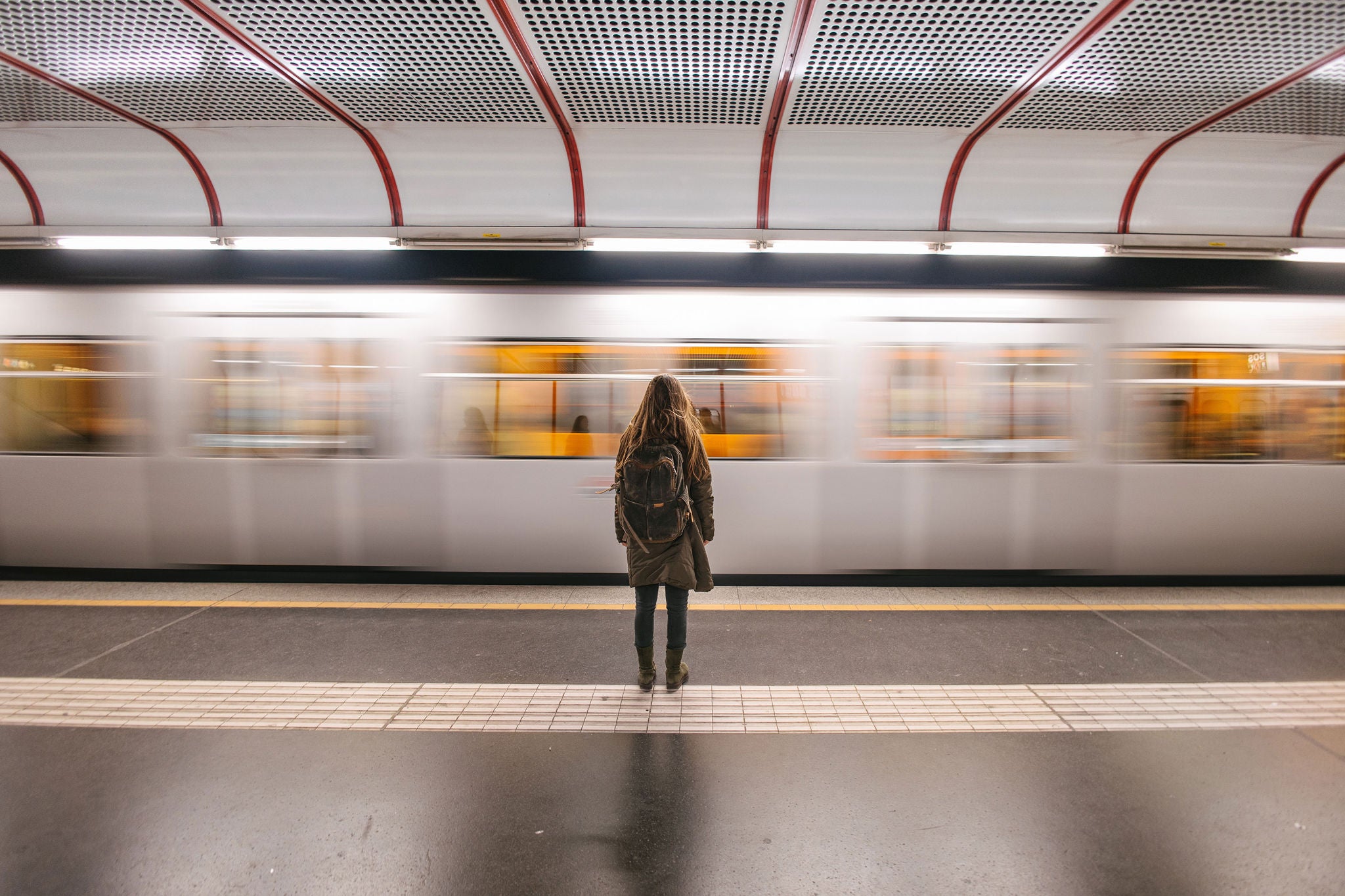 Waiting for a metro