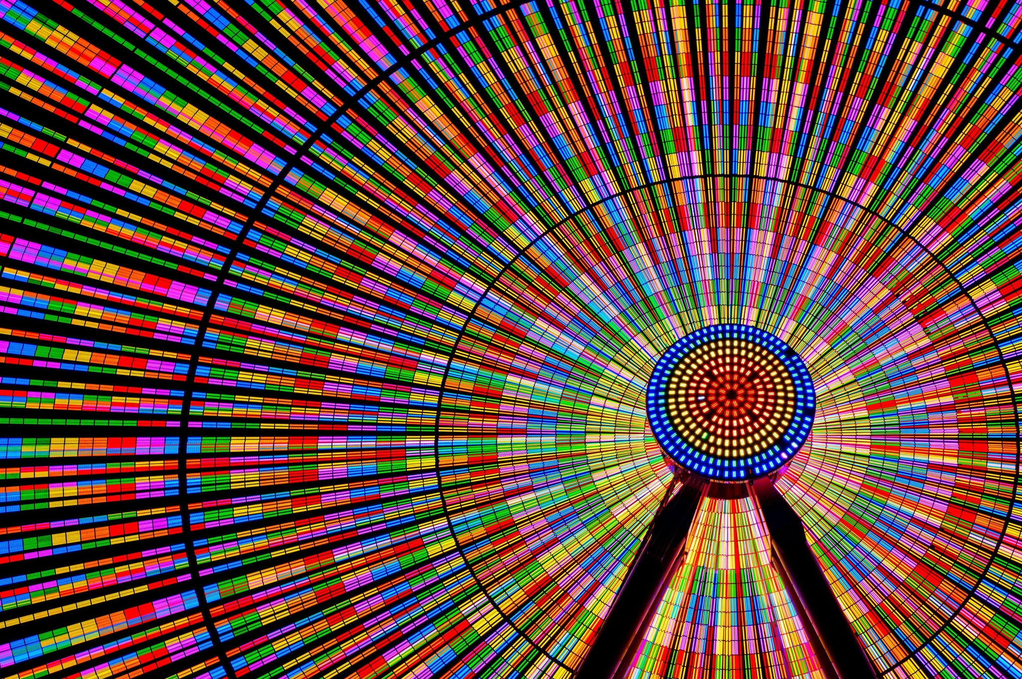 illuminated ferris wheel