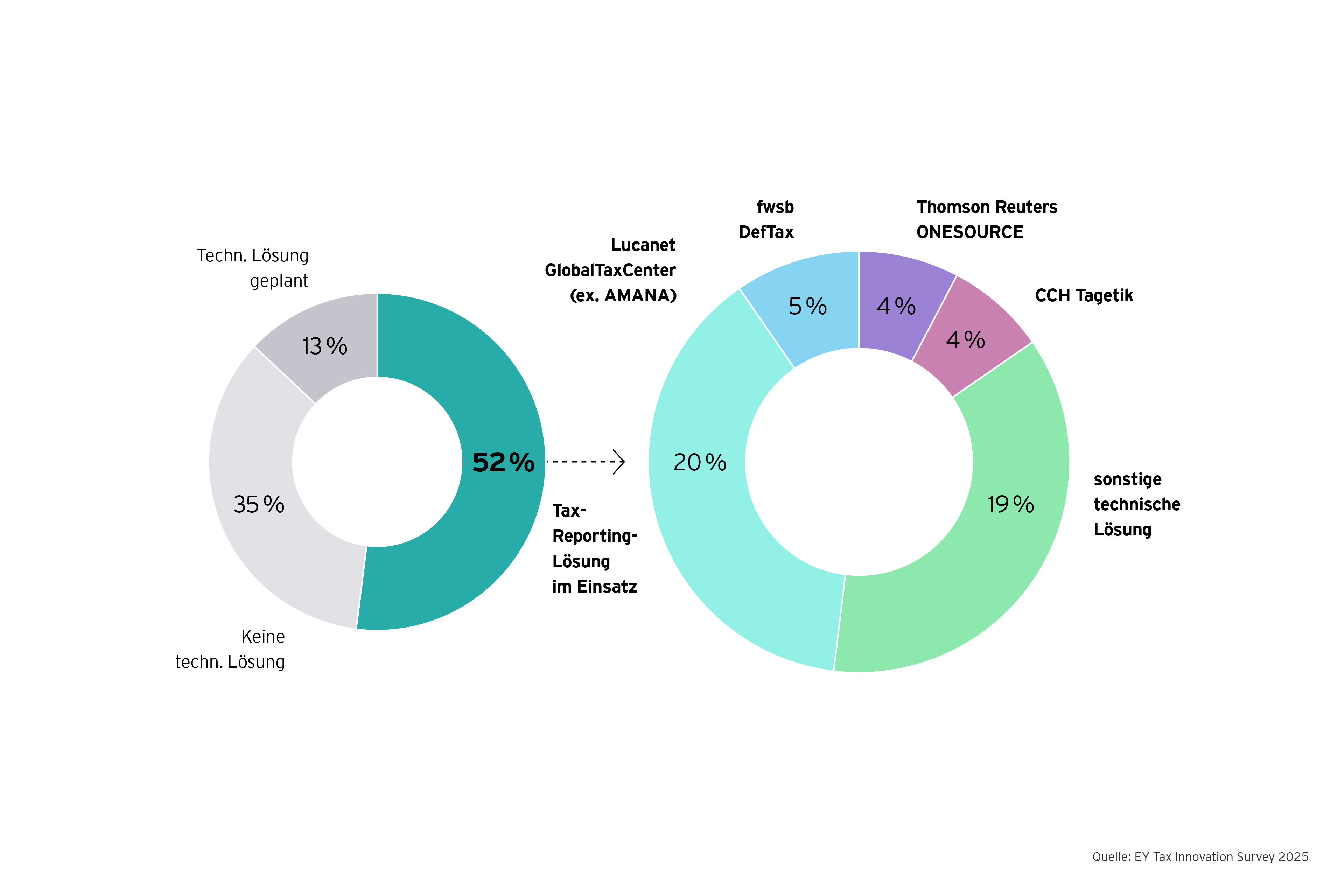 Grafik: Welche Tax-Reporting-Loesungen nutzen Unternehmen?