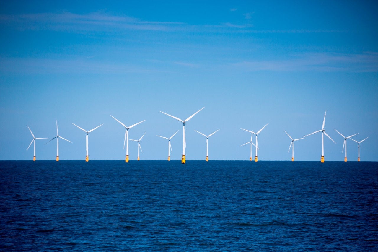 倫敦陣列（London Array）離岸風電場的風力渦輪機