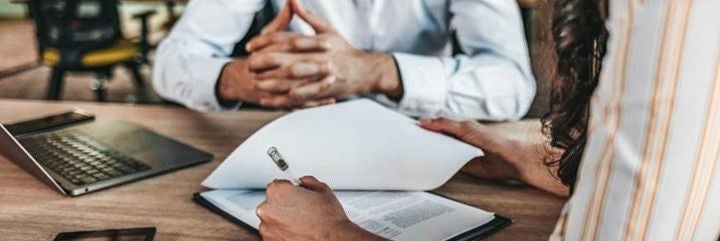 People having a meeting