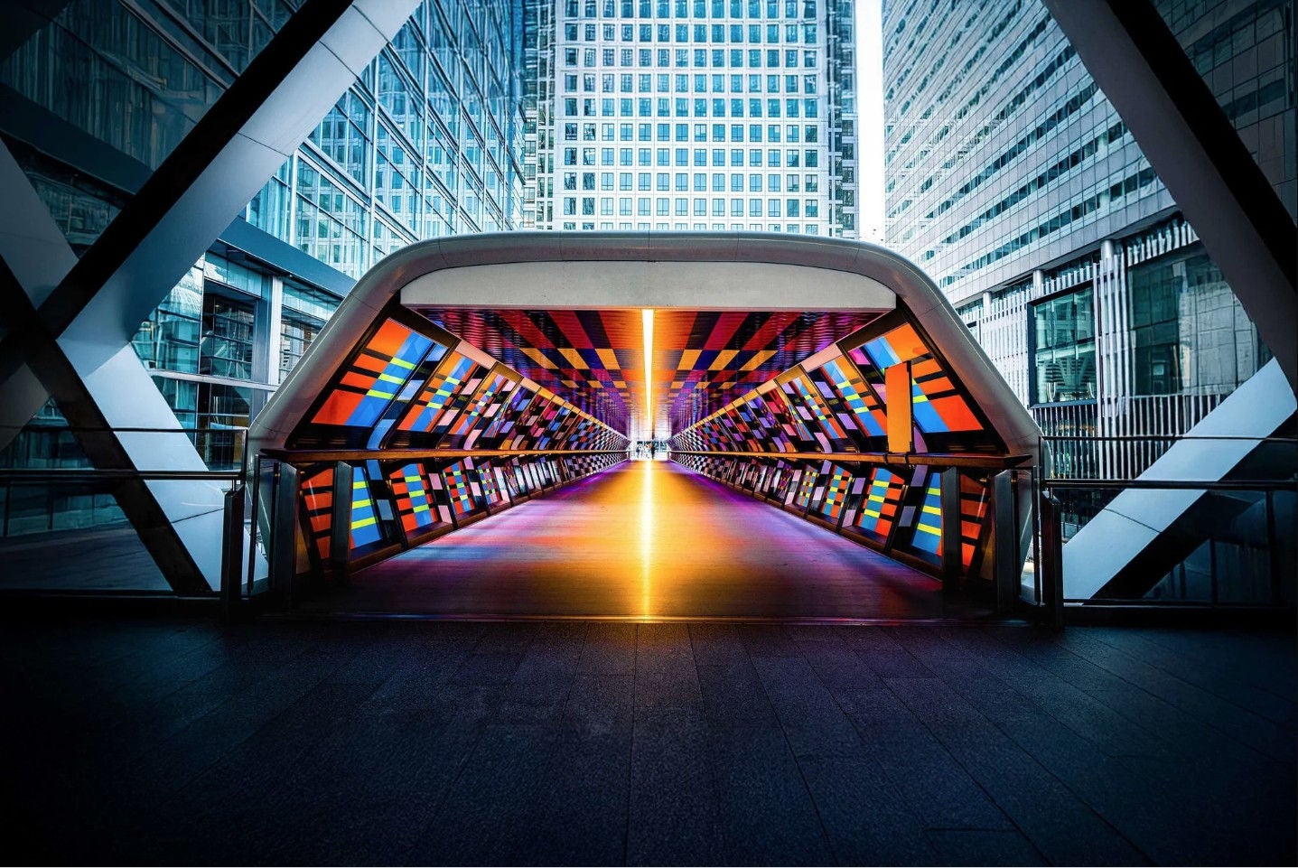futuristic pedestrian tunnel
