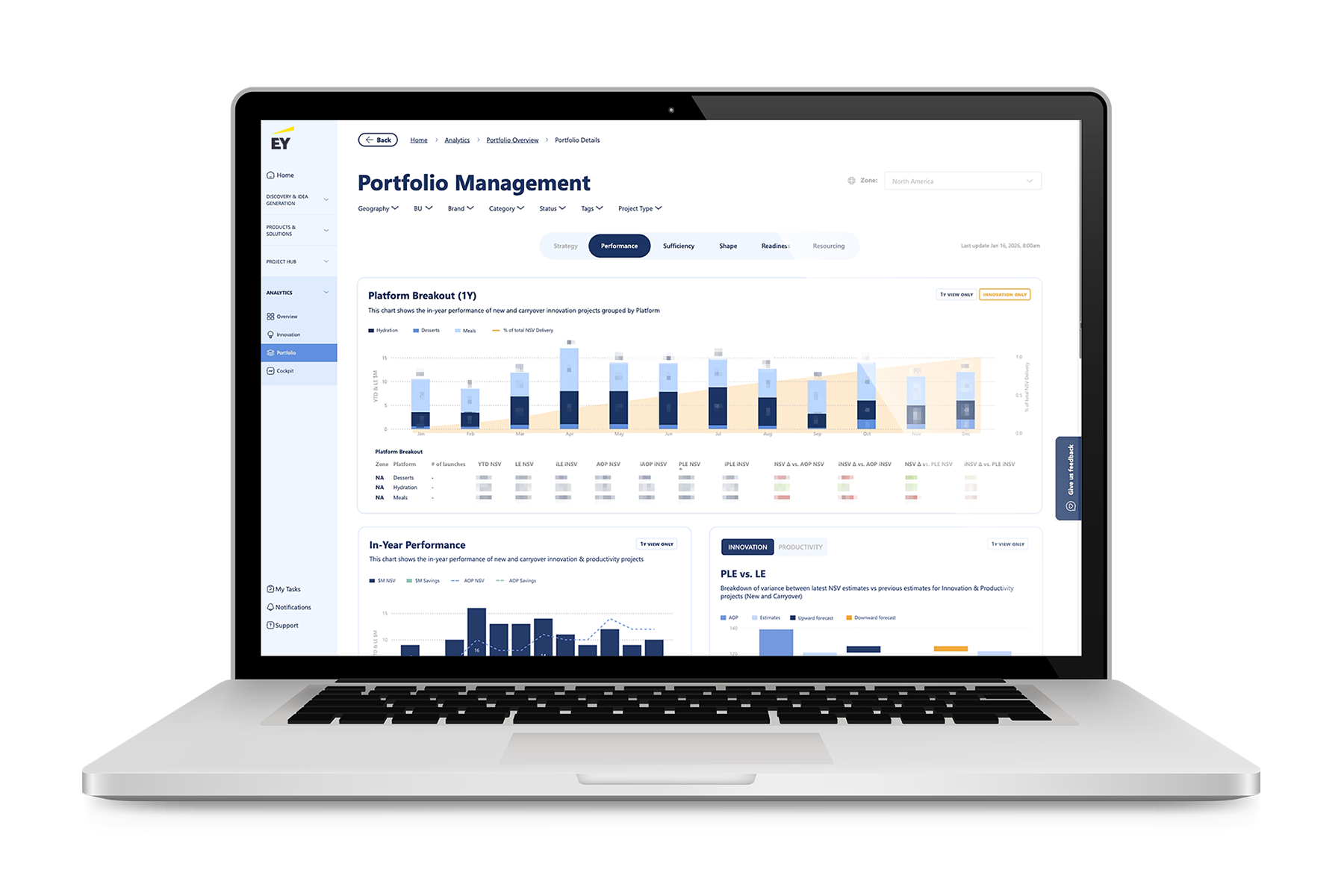 portfolio management laptop straight