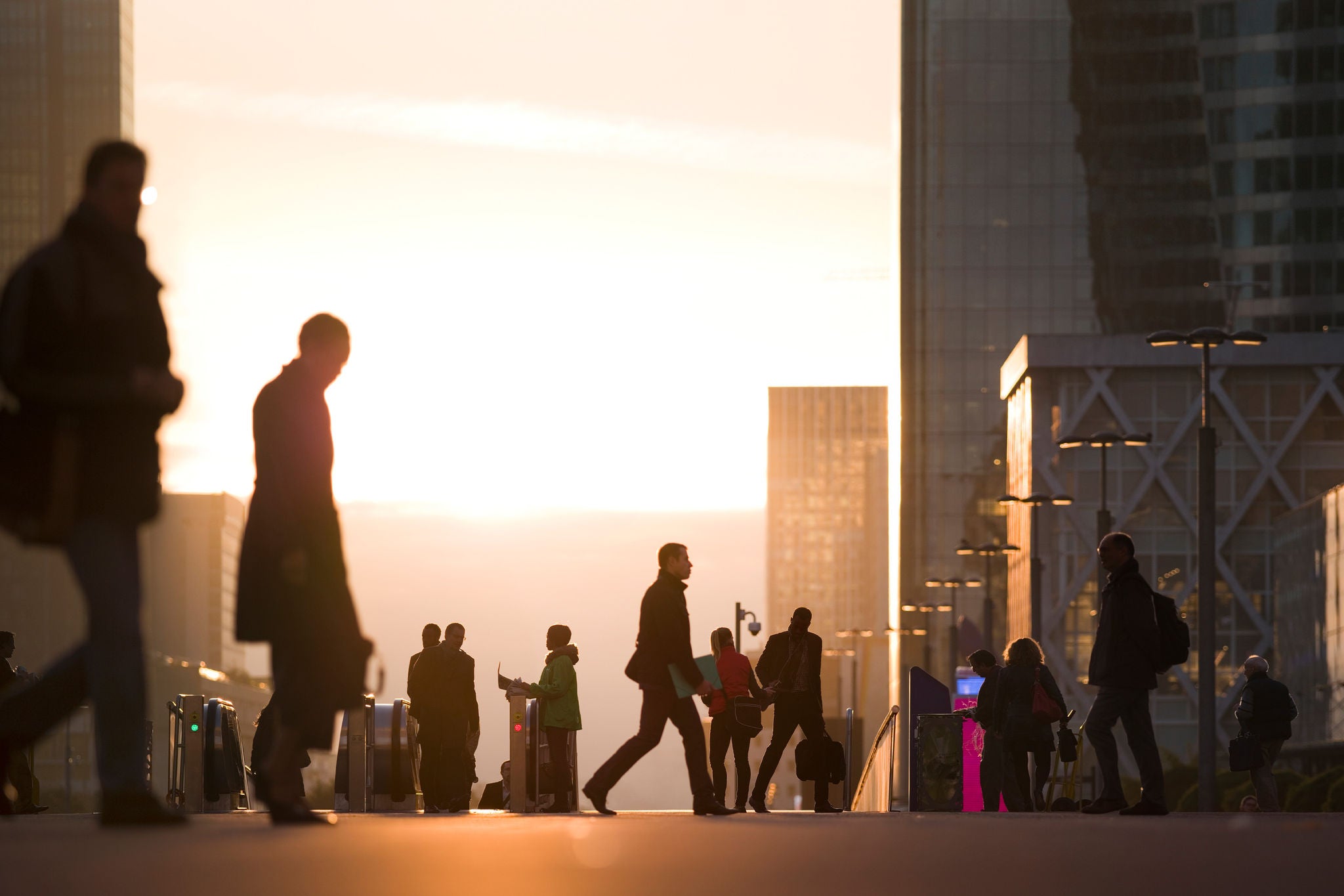 view of colleague working 
