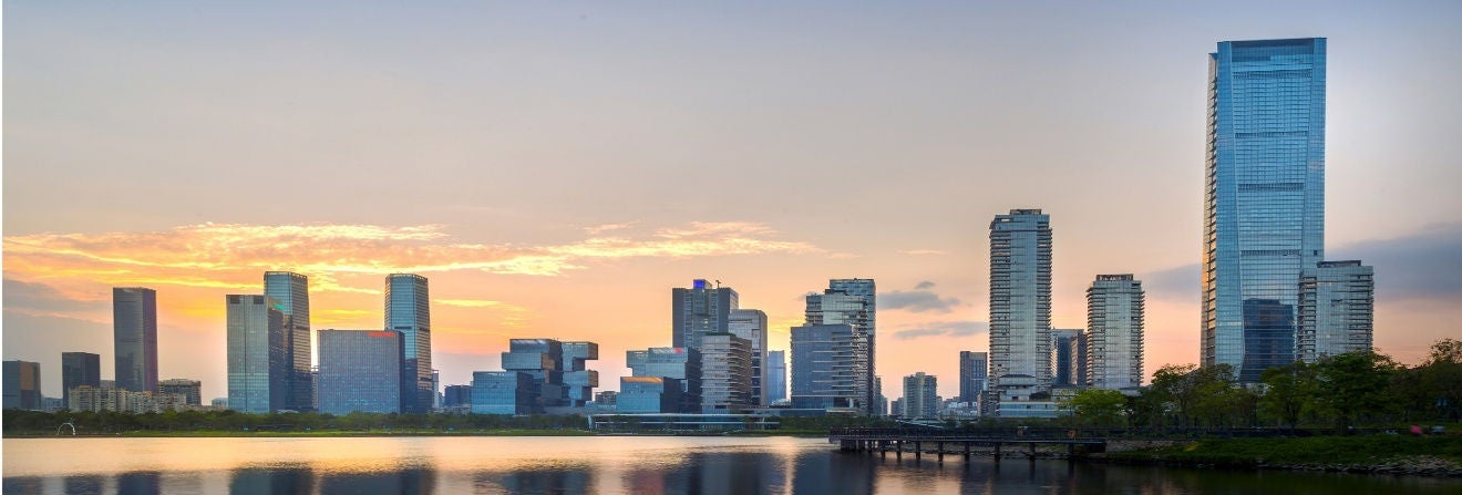 Landscape photo of city skyline