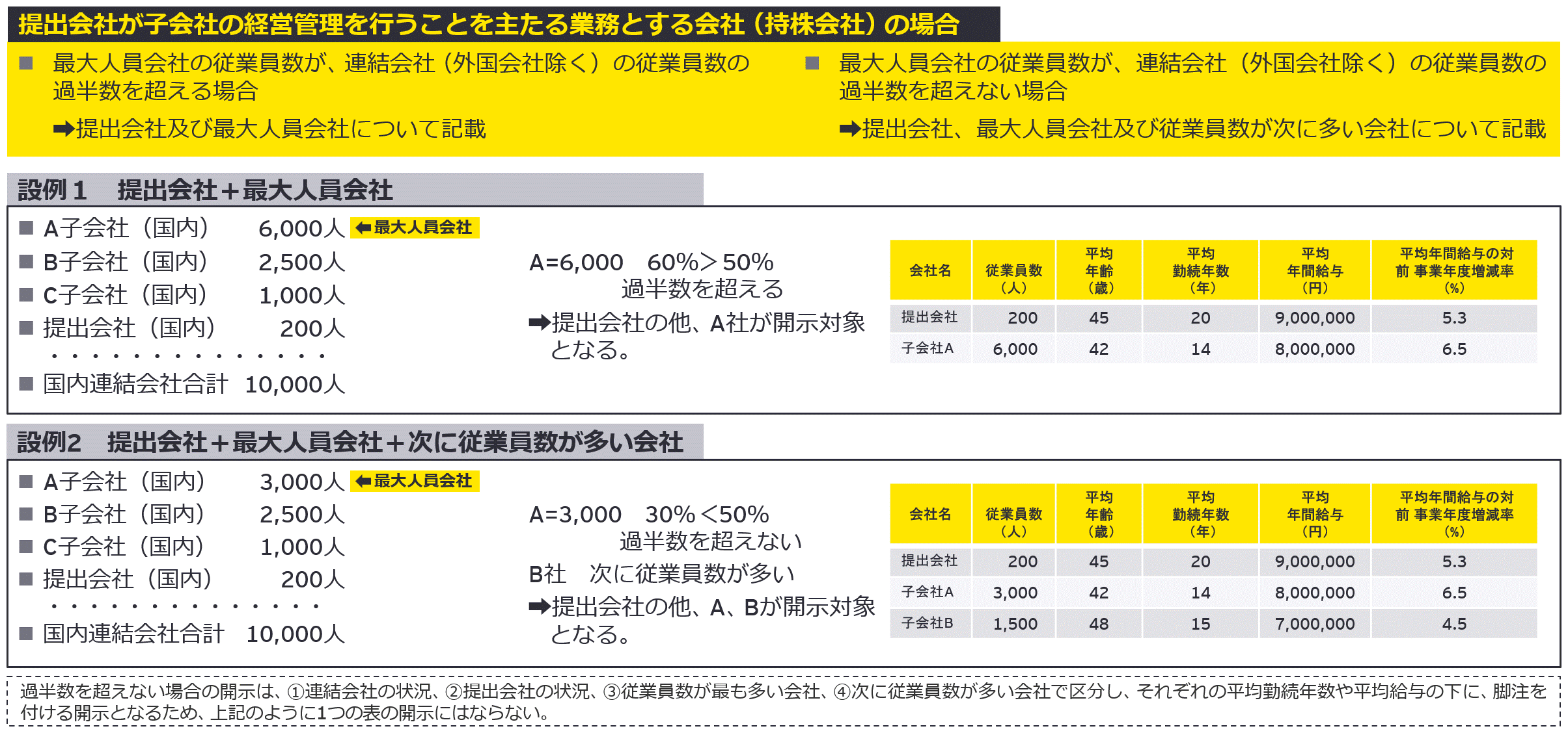 図3 持株会社における平均年間給与等の開示対象範囲の考え方