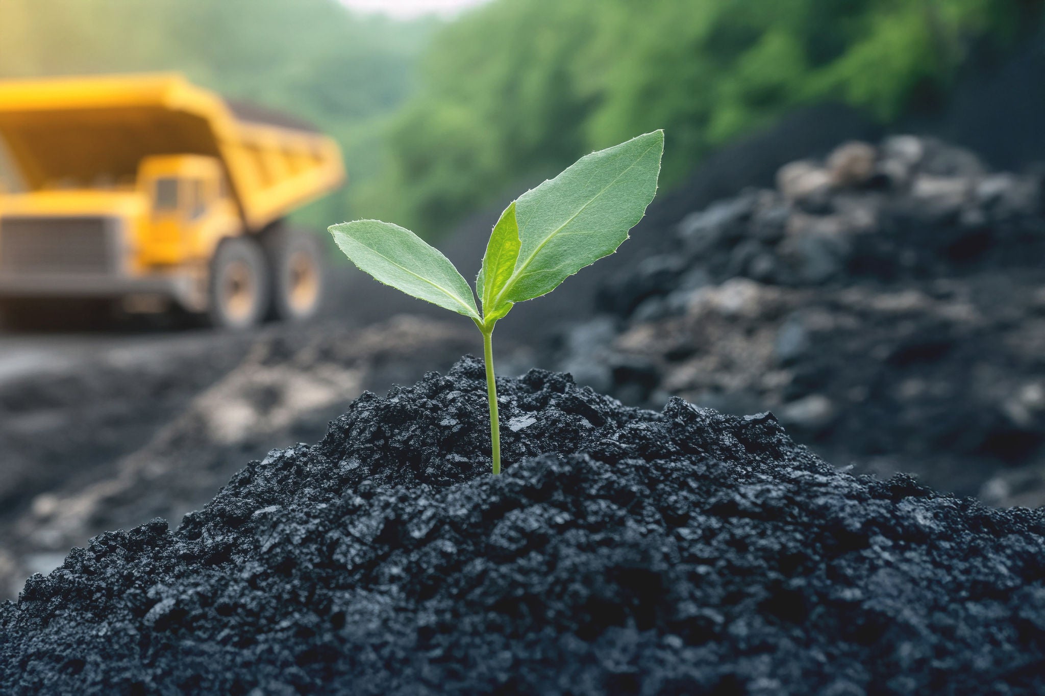planta crescendo na terra