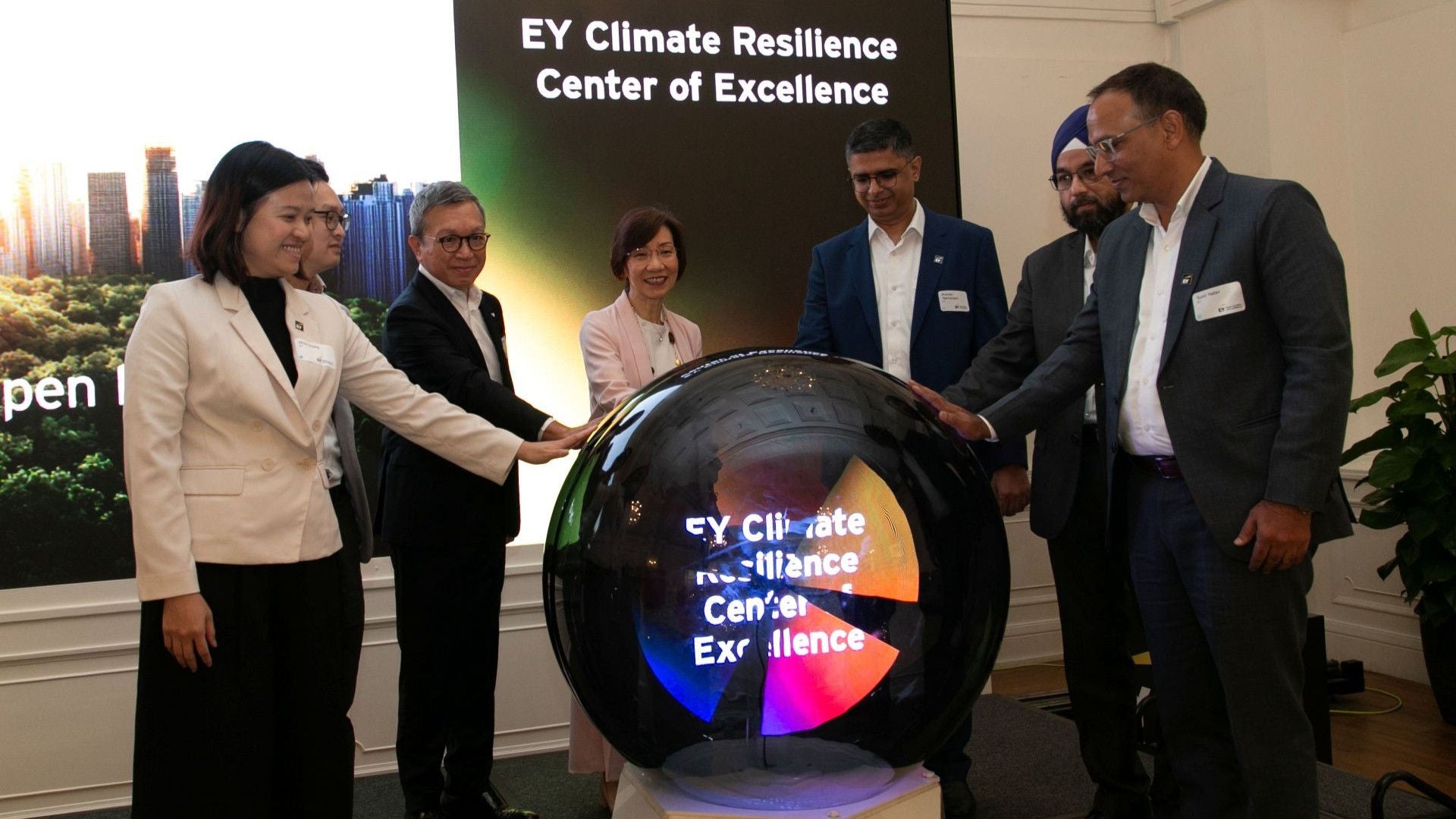 EY Climate Resilience Center of Excellence event group photo