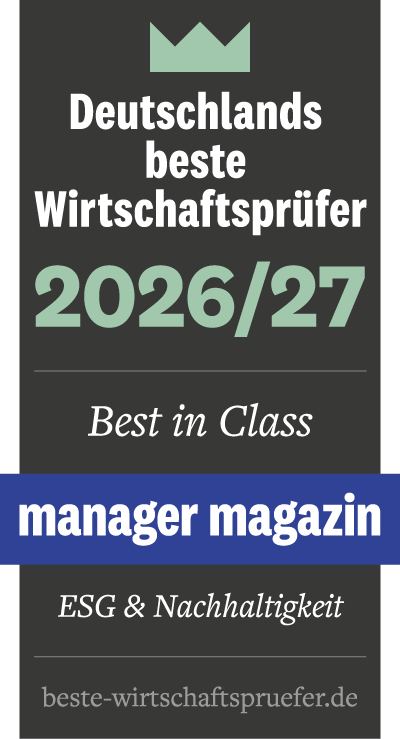 manager magazin Best in Class Siegel in der Kategorie ESG & Nachhaltigkeit