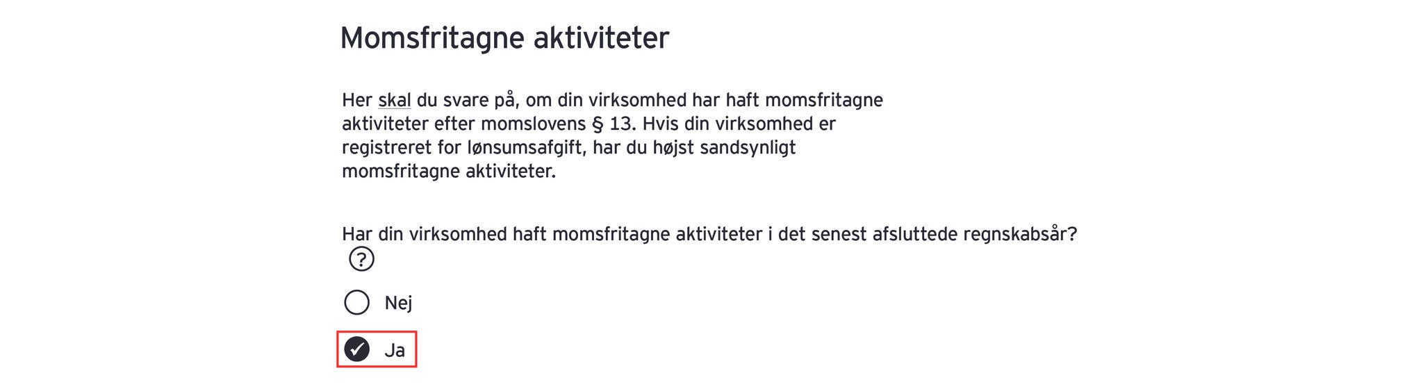 Illustration:  Momsfritagne aktiviteter