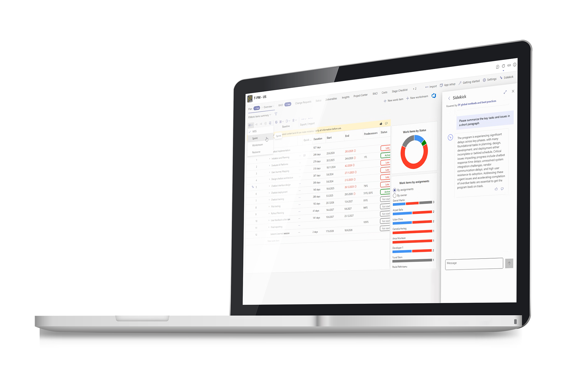 ai maturity model laptop facing left