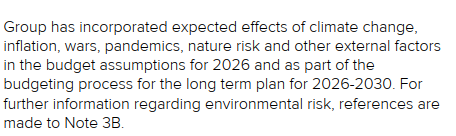 Praksiseksempel 4: Note 8, Mowi ASA, Annual Report 2025