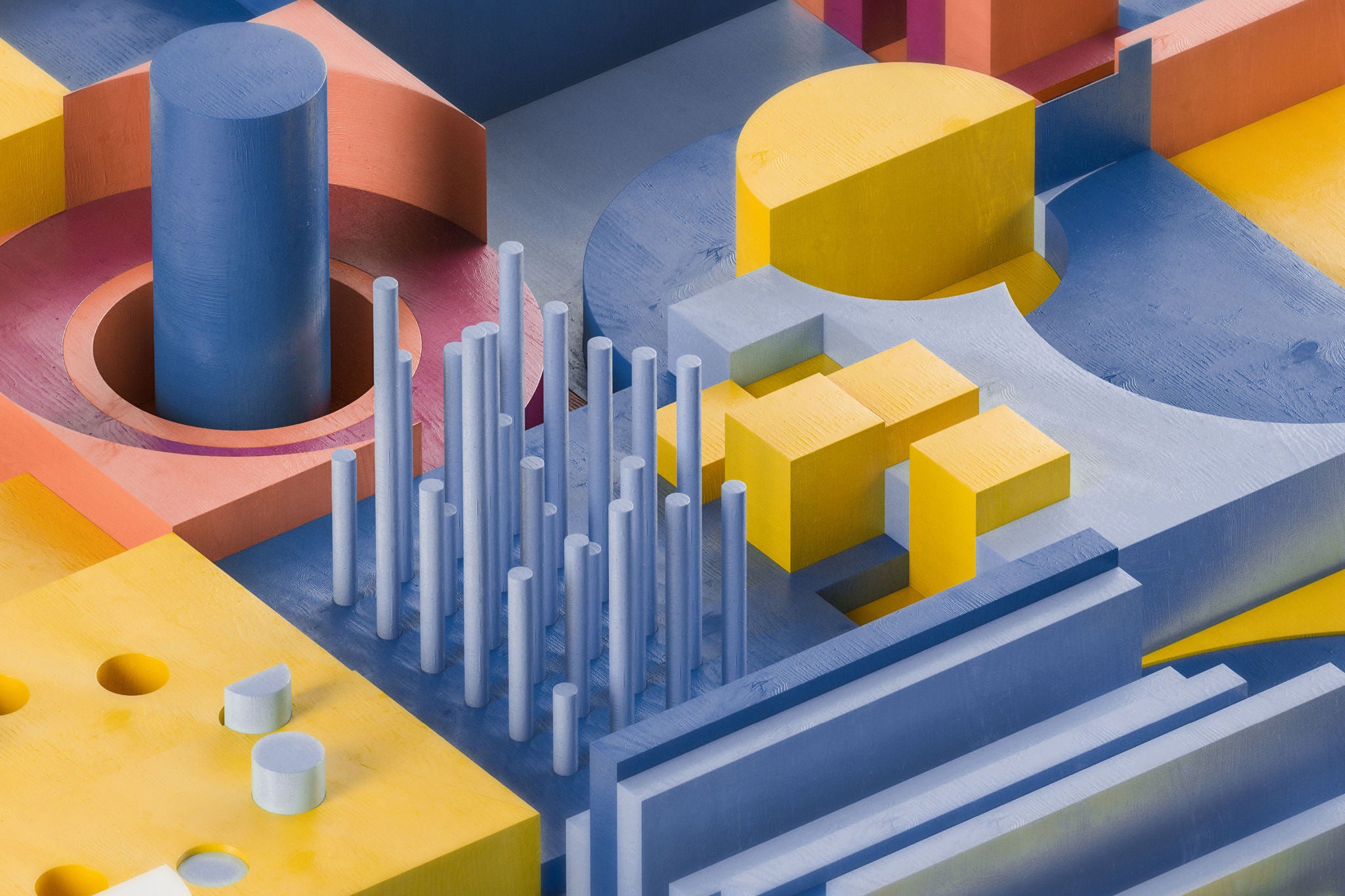 Geometrischer abstrakter 3D-Hintergrund
