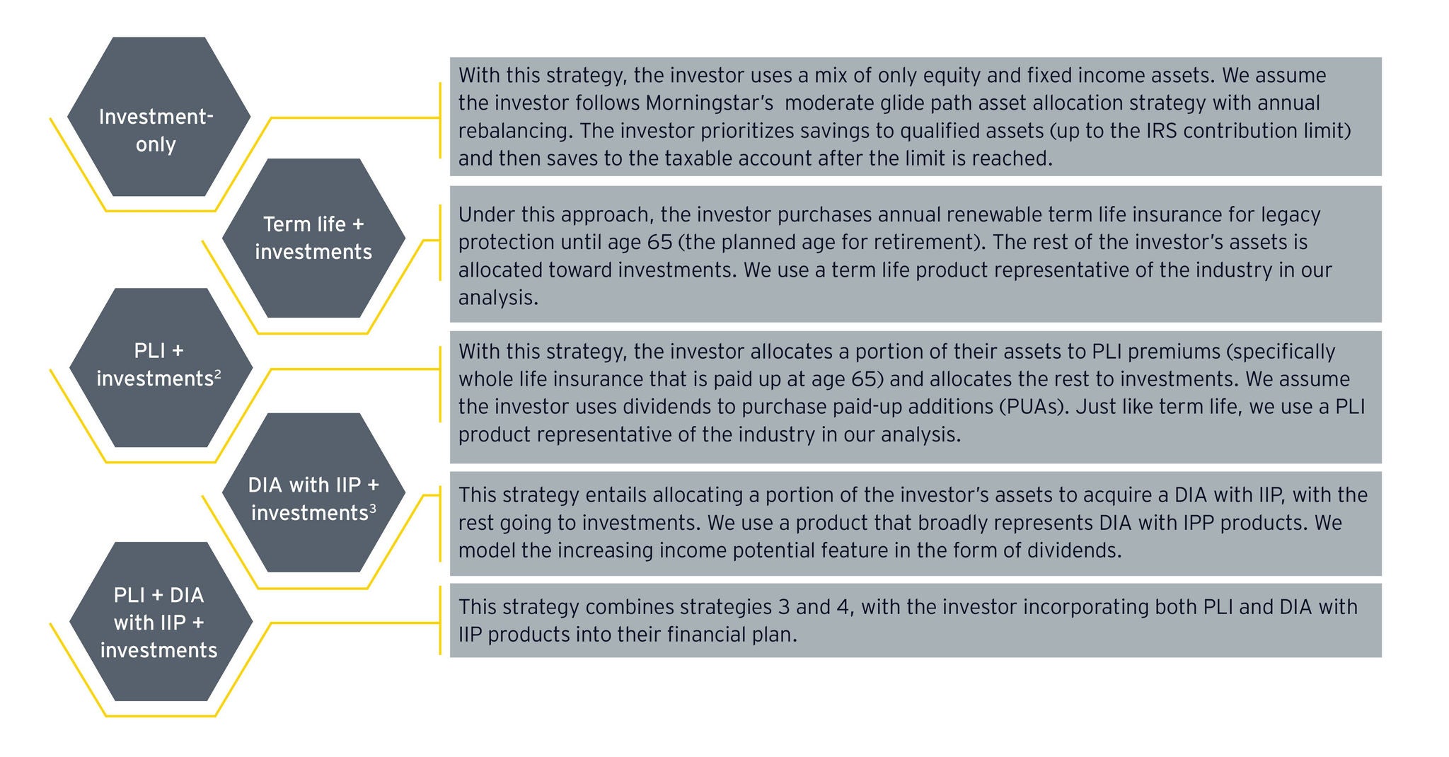 EY strategies and product specifications