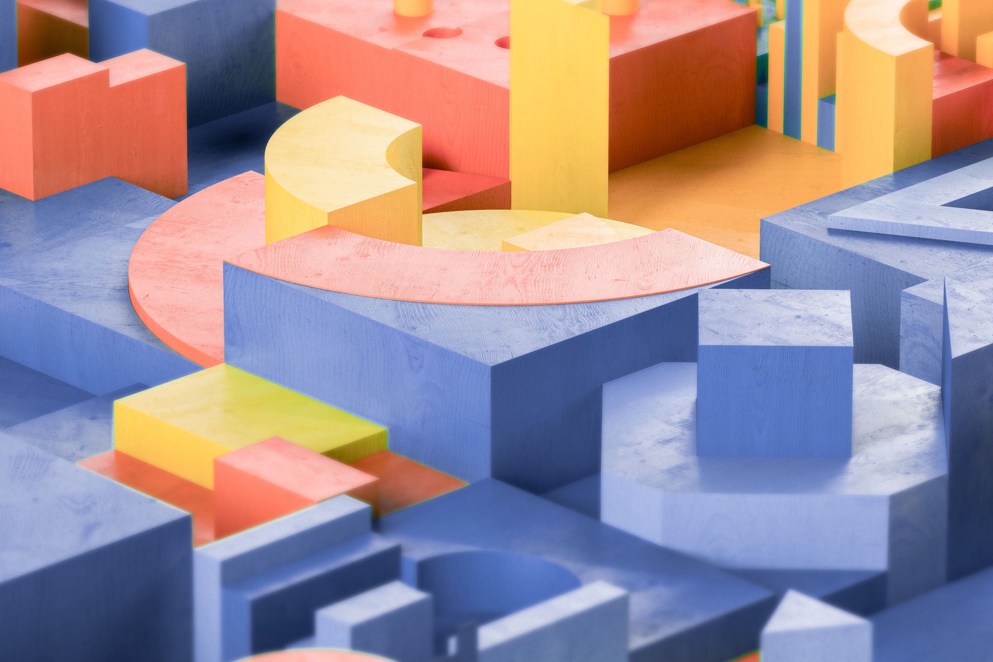 Geometrischer abstrakter 3D-Hintergrund