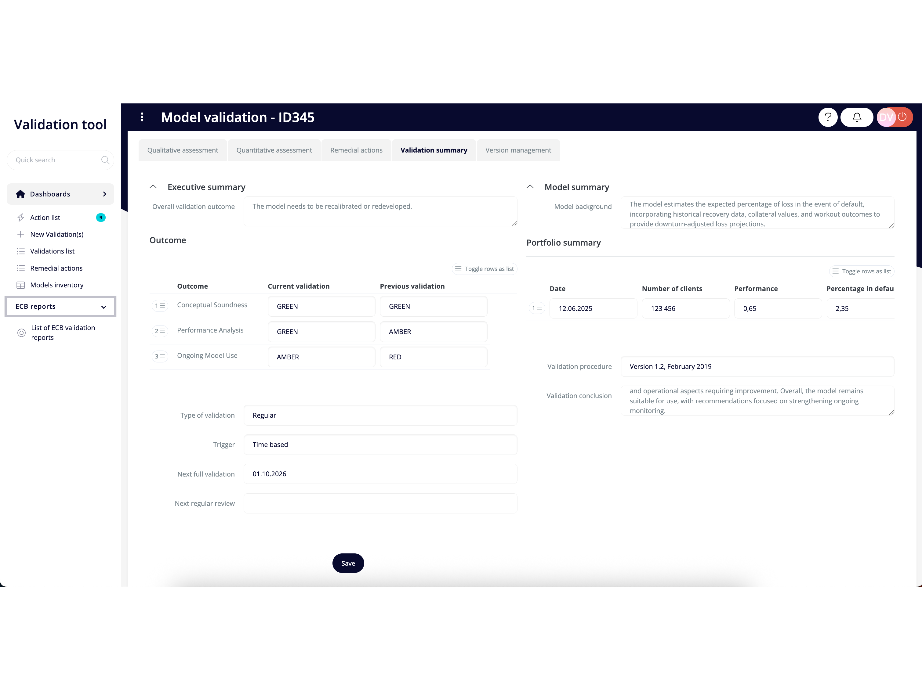 Automated and efficient reporting