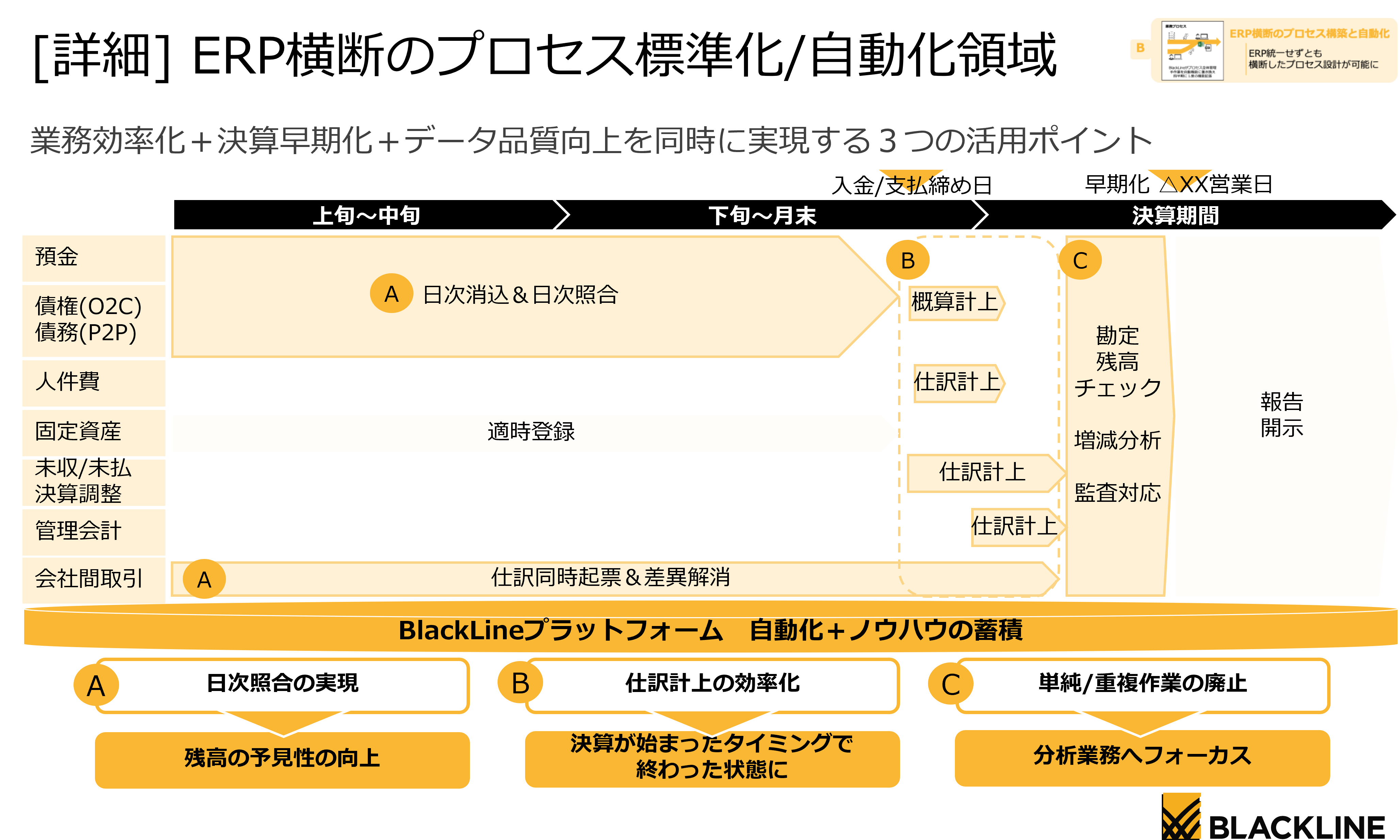 [詳細] ERP横断のプロセス標準化/自動化領域