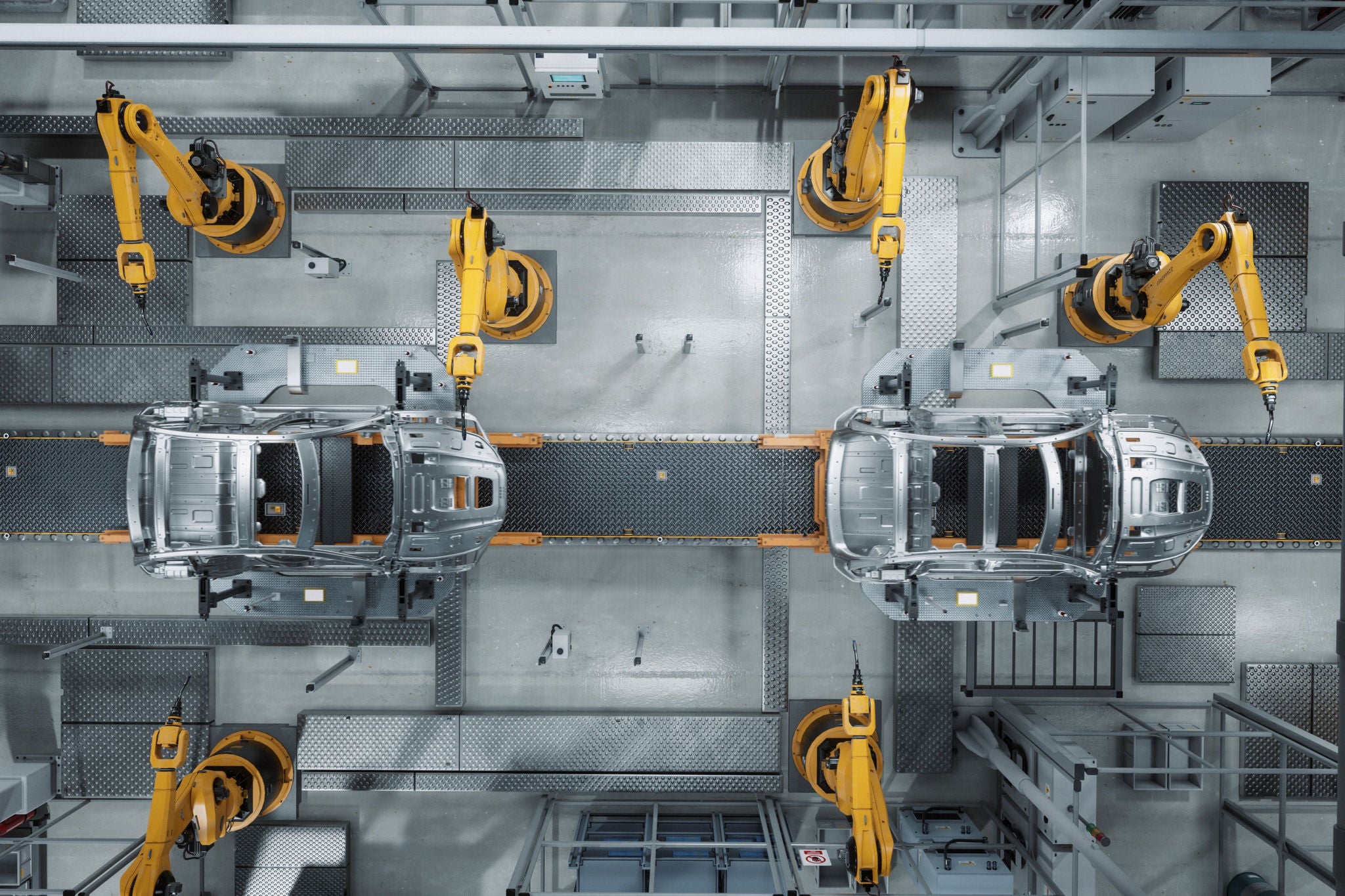 Automated robot arm assembly line