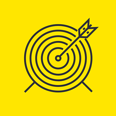 Yellow target icon