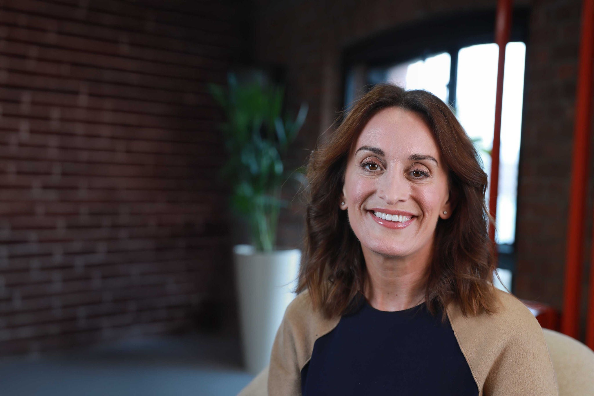 Person smiling to the camera