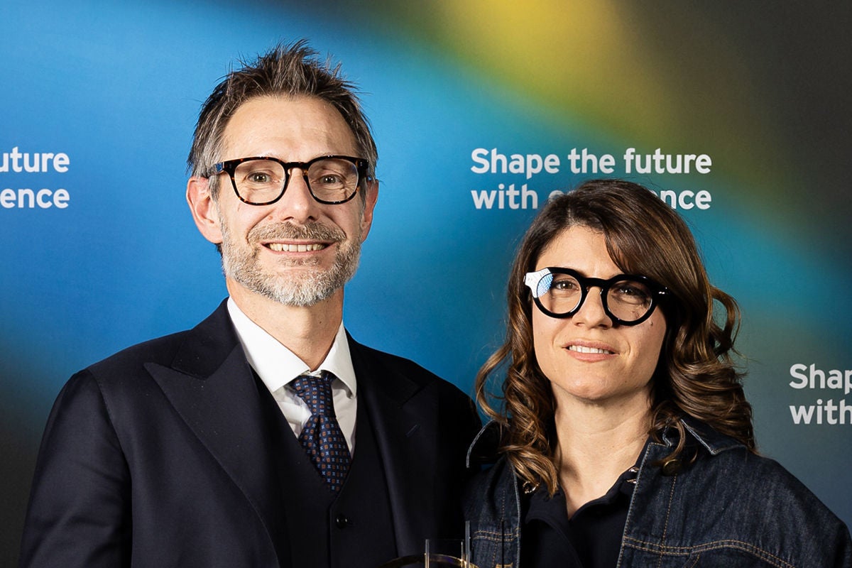 Photographic portrait of Francesco Nalini and Carlotta Rossi Luciani