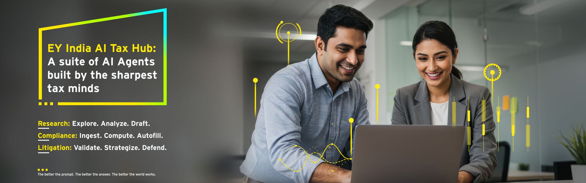 EY India AI Tax Hub website banner