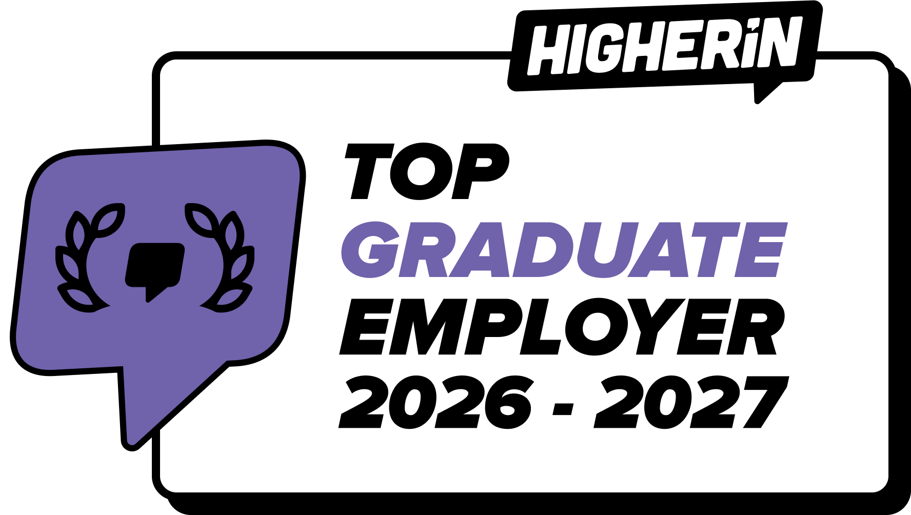 EY is a top graduate employer badge