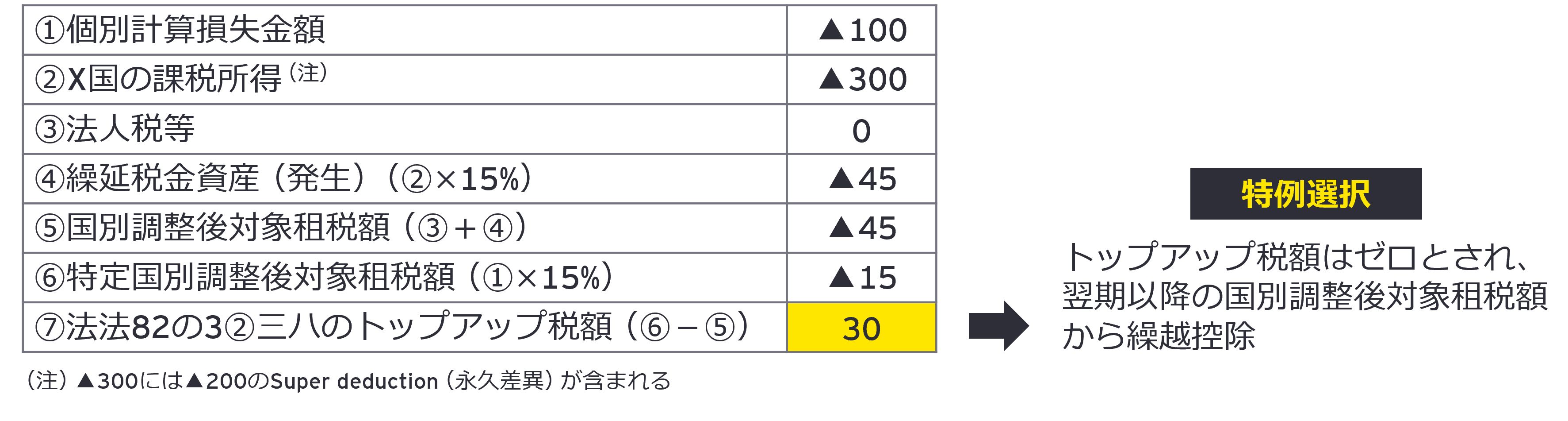 永久差異調整に係る国別国際最低課税額の特例