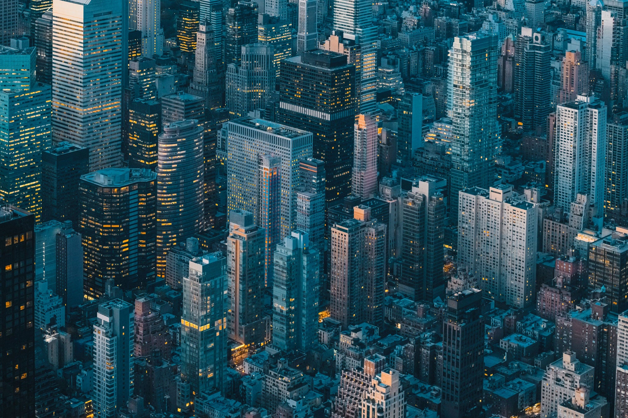 aerial-view-of-city-skyline-at-night
