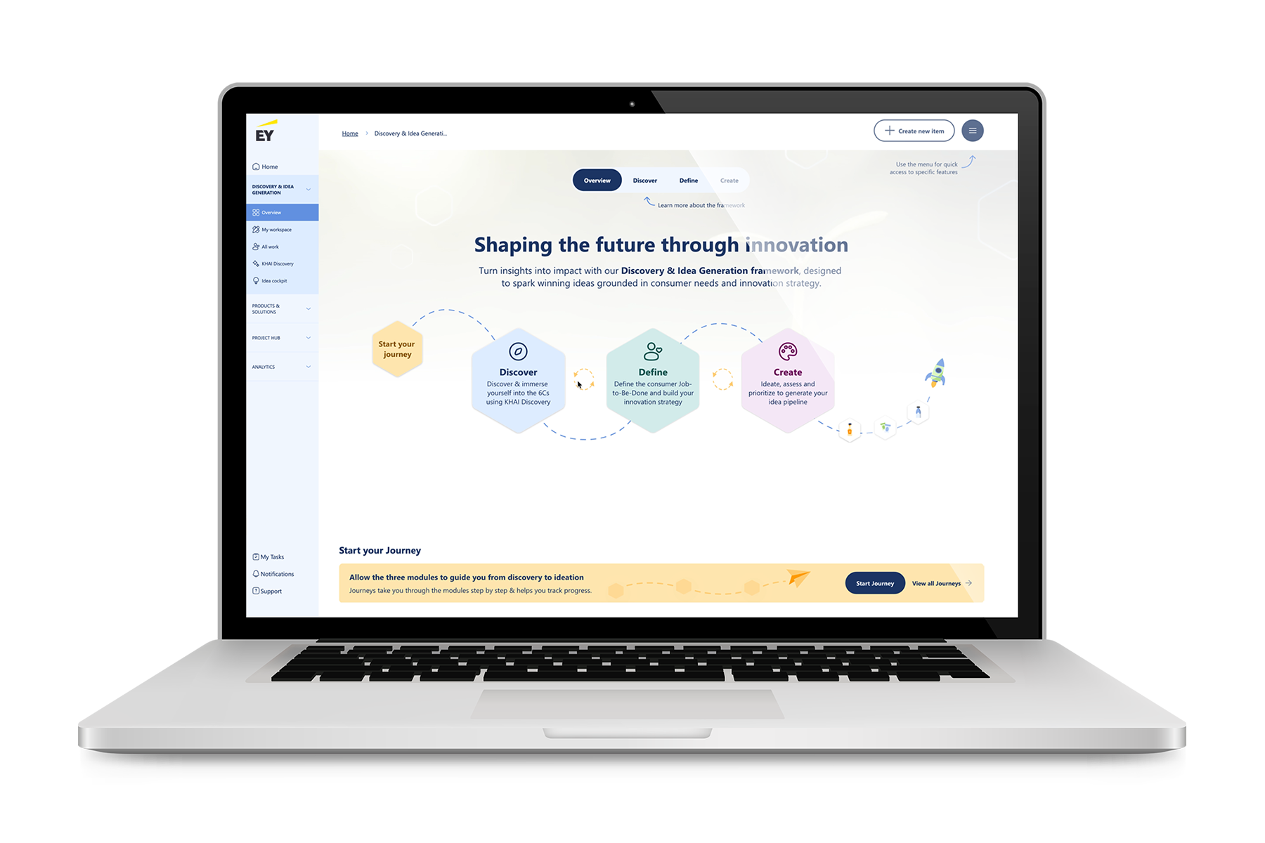 shaping the future through innovation laptop