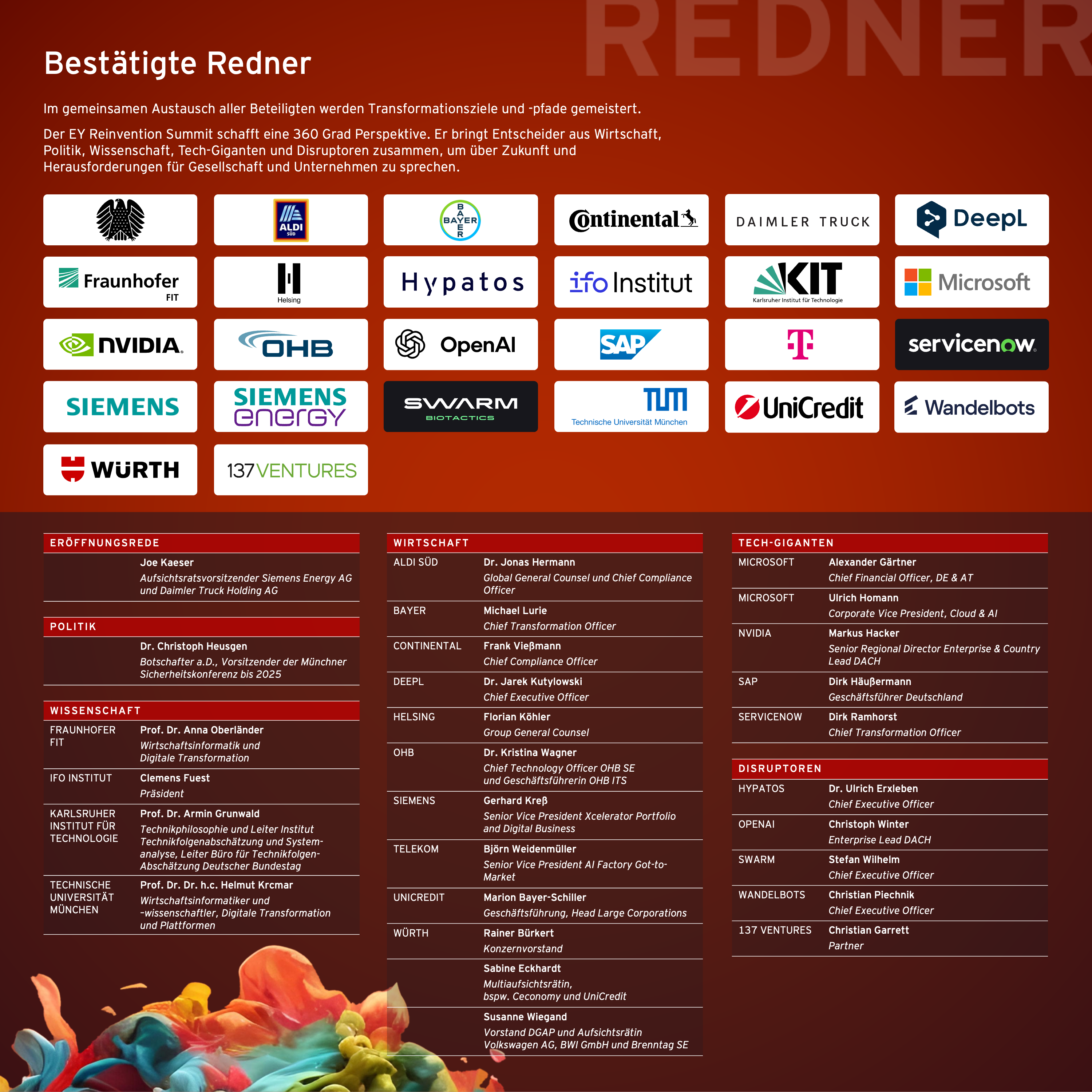 EY Reinvention Summit 2026 Speaker