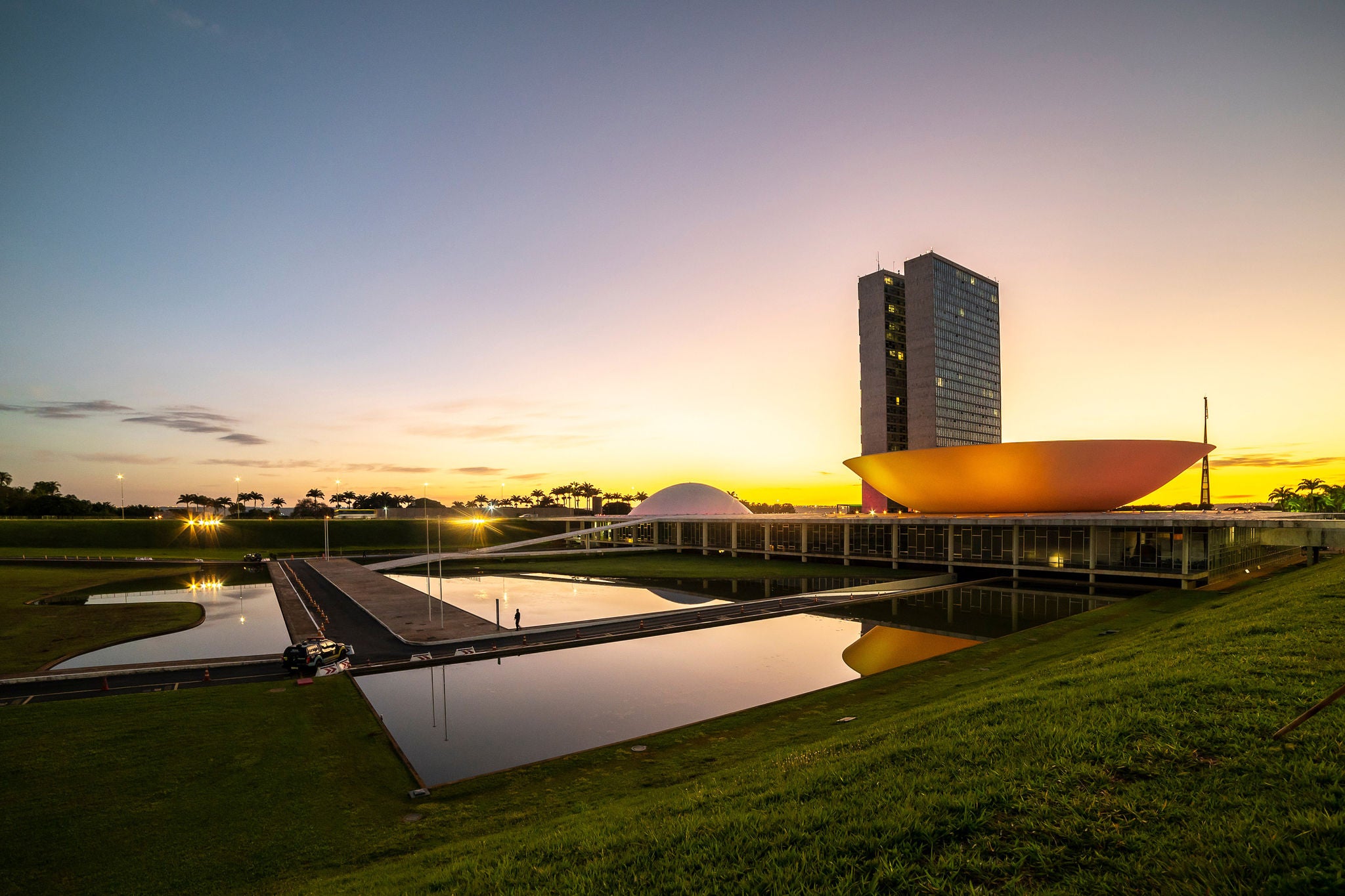 Vista lateral do congresso nacional