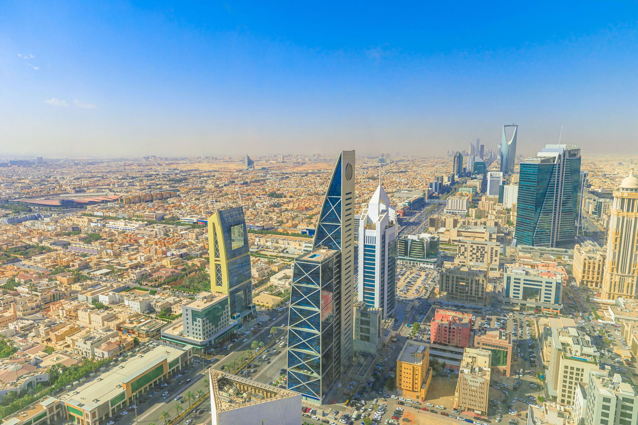 Panoramic view of Riyadh, Saudi Arabia