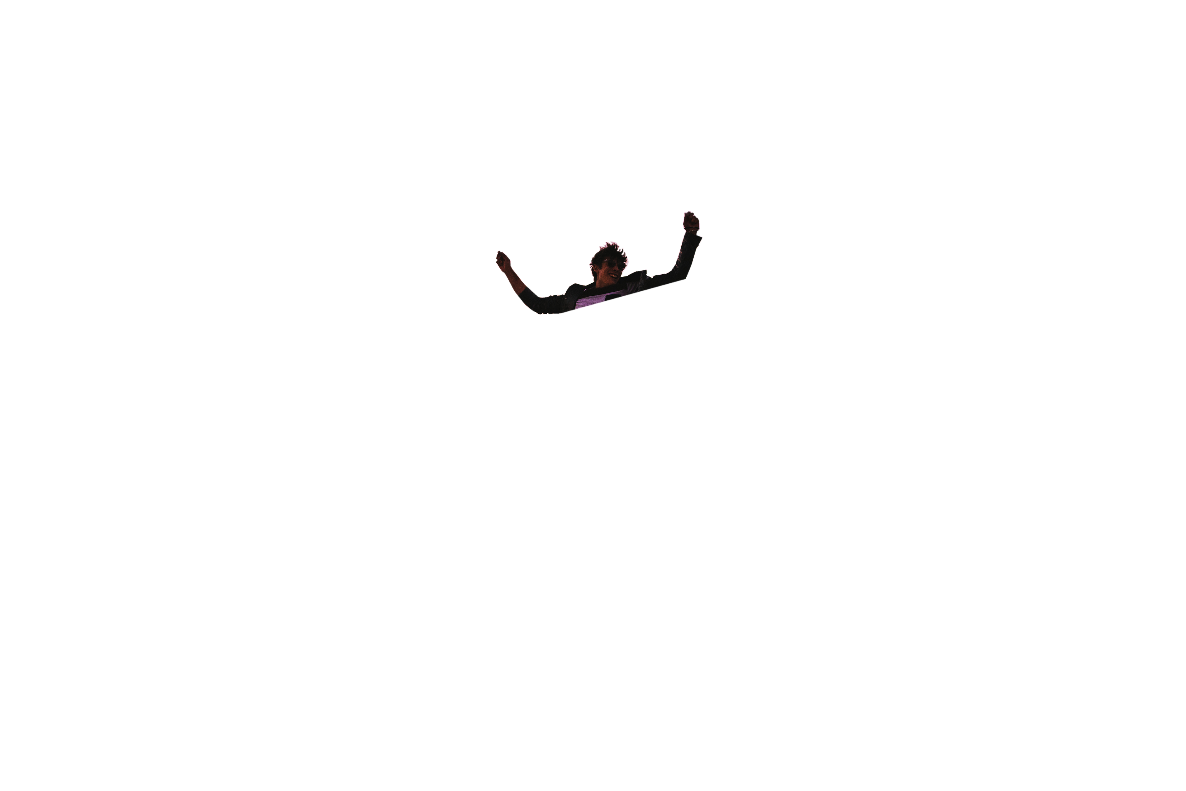 Group of young hipster friends jumping, dancing, having fun and partying outdoors at sunset
