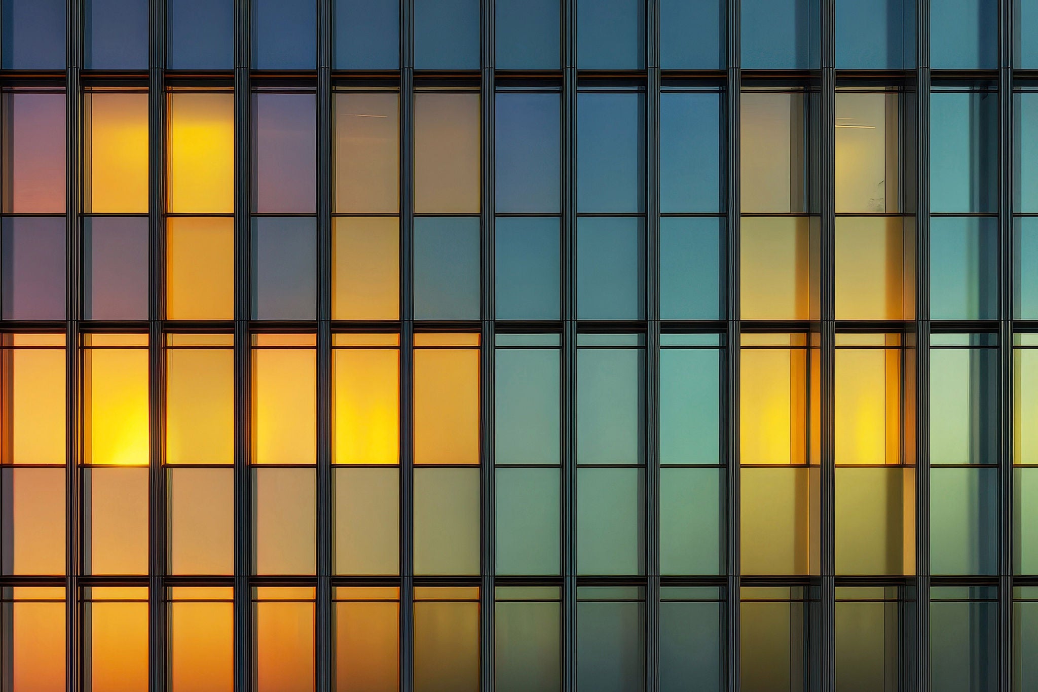 Minimalist facade pattern glass architecture ambient gradient light --ar 2:1 --v 7 Job ID: 505f44bd-dca5-4414-8486-32f07092c829