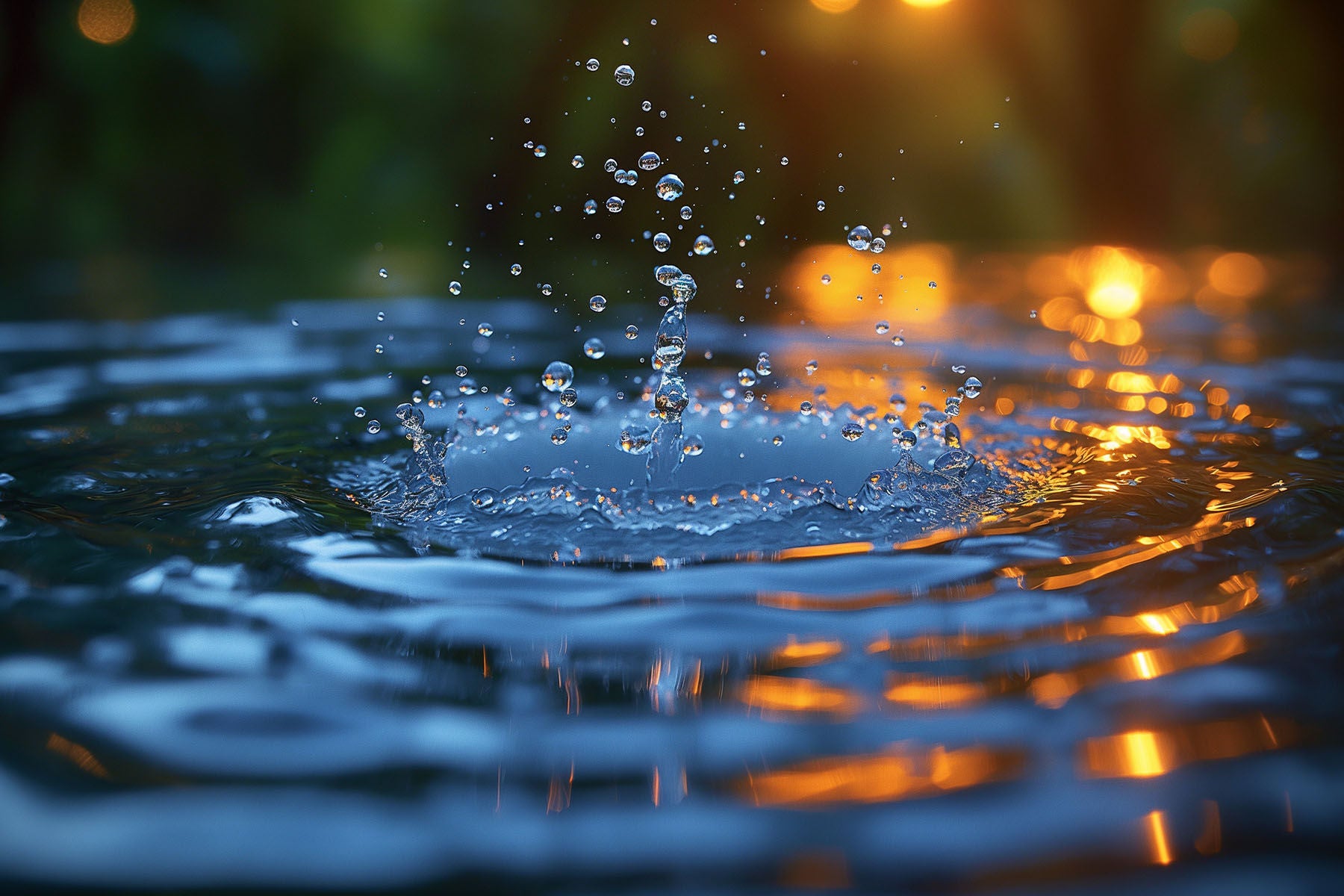 Abstract image of ripples on a lake 