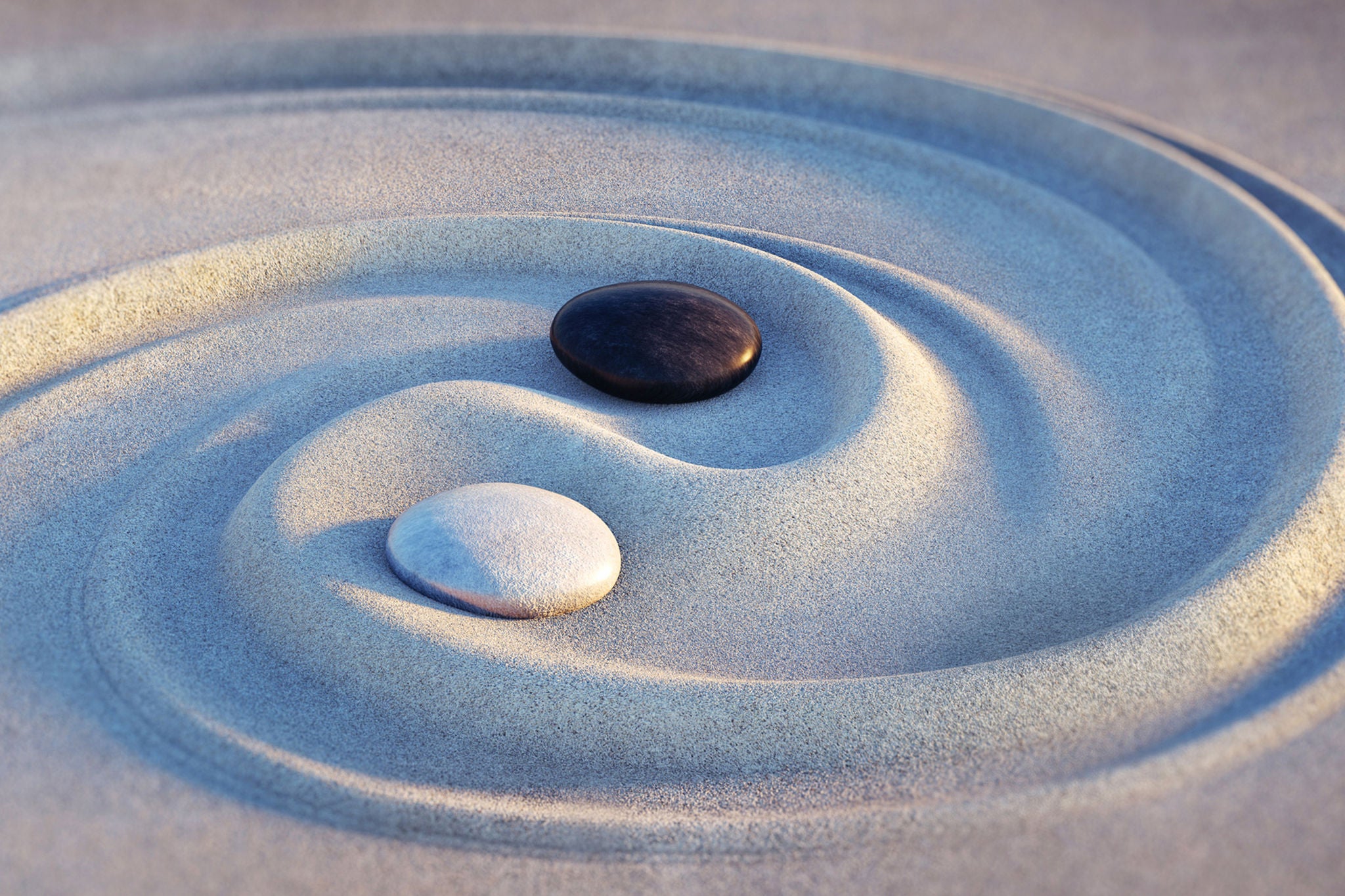 balance and focus zen stones