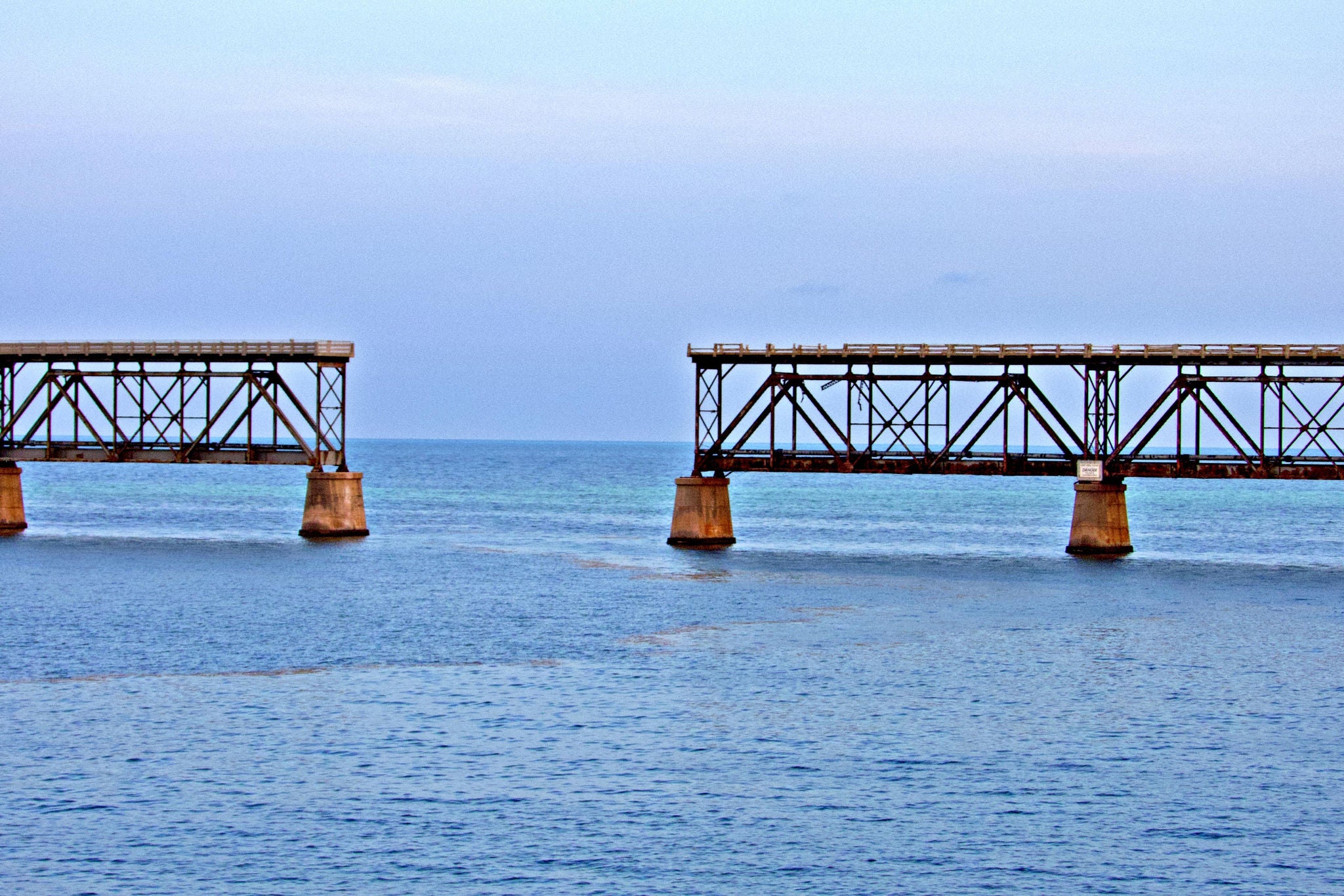 View of bridge in sea
