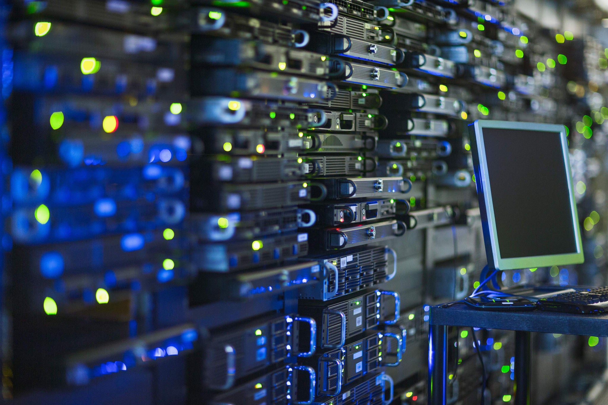 Computer and server room rack panel