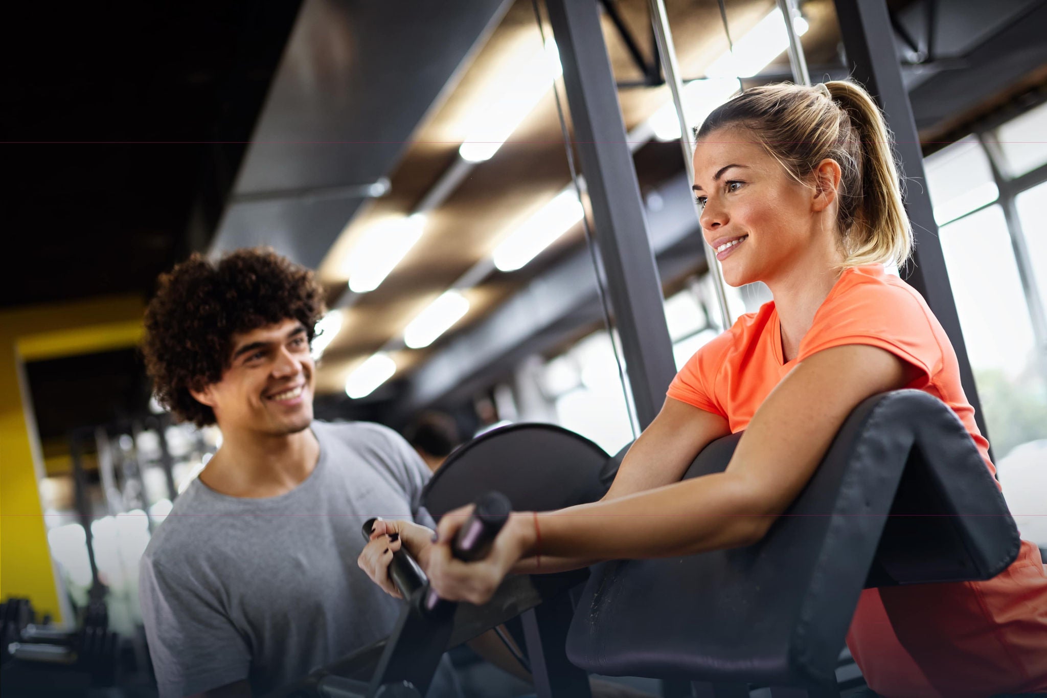 two people doing sport